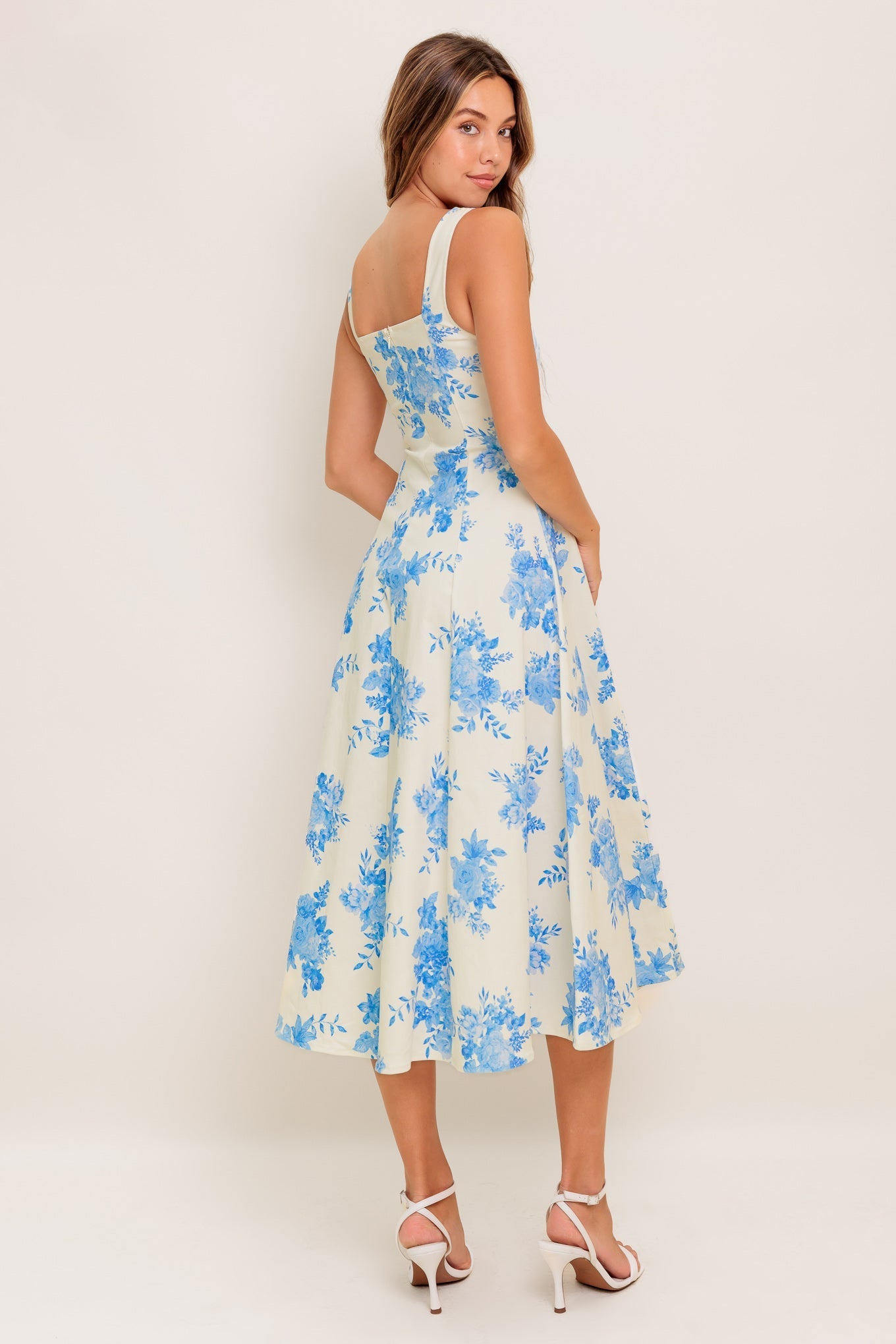BLUEBELL BREEZE WOVEN MIDI DRESS Flying Tomato