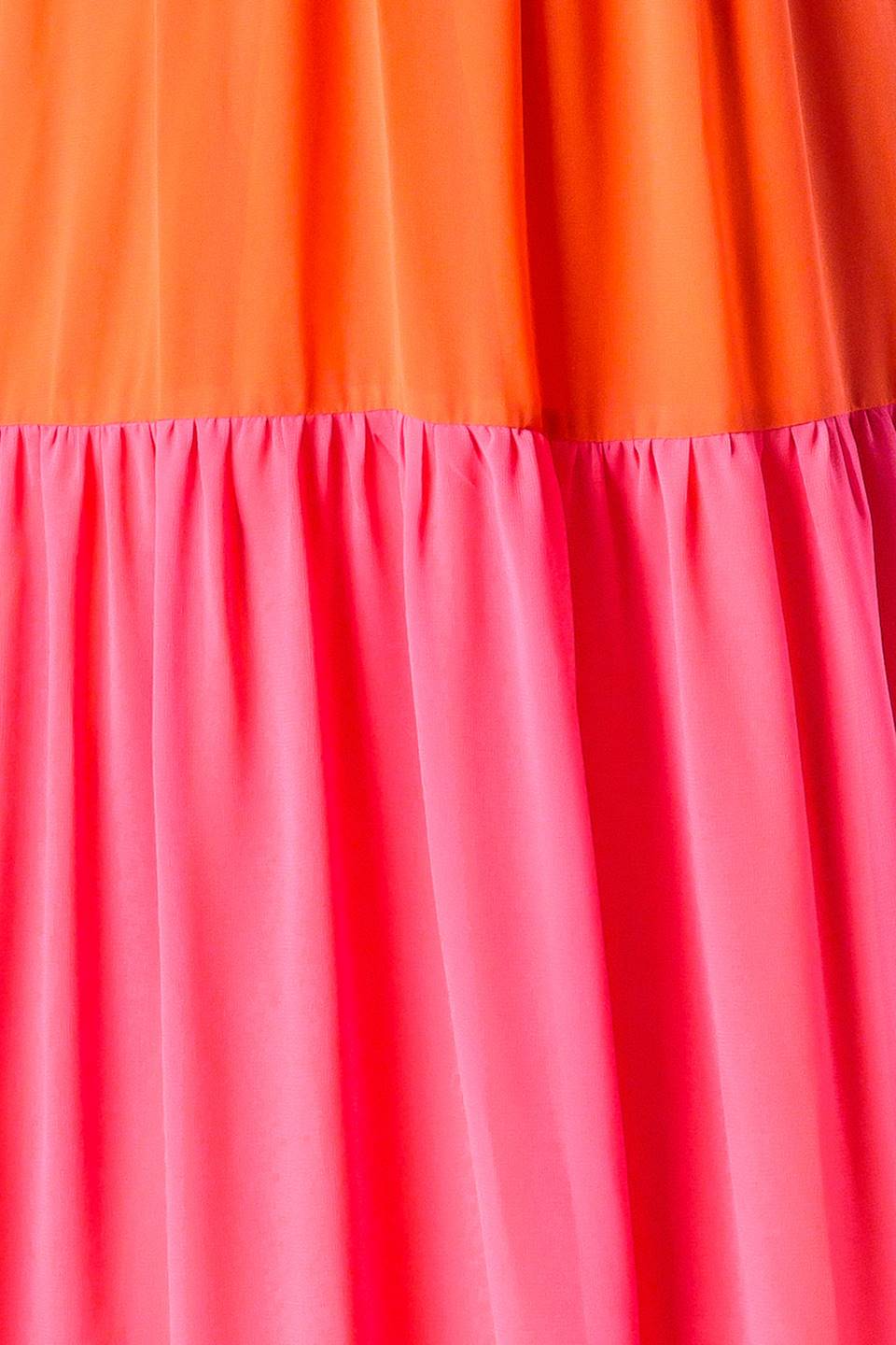 REGAL RISE WOVEN COLOR BLOCKED MAXI DRESS Flying Tomato