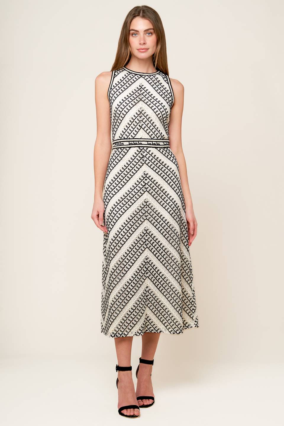 TERRIFIC TIMING CROCHET MIDI DRESS Flying Tomato