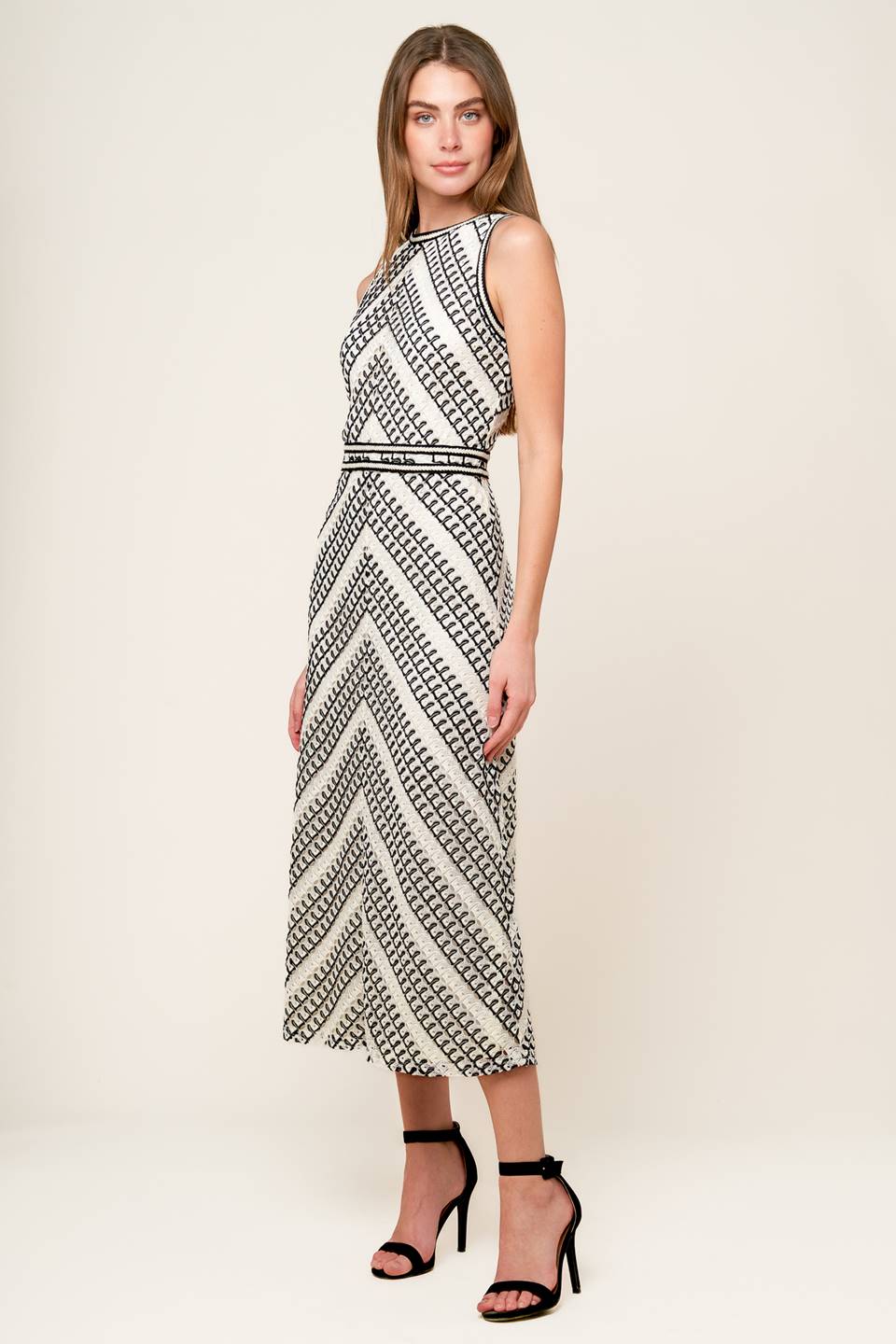 TERRIFIC TIMING CROCHET MIDI DRESS Flying Tomato