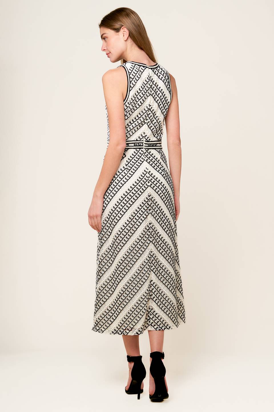 TERRIFIC TIMING CROCHET MIDI DRESS Flying Tomato