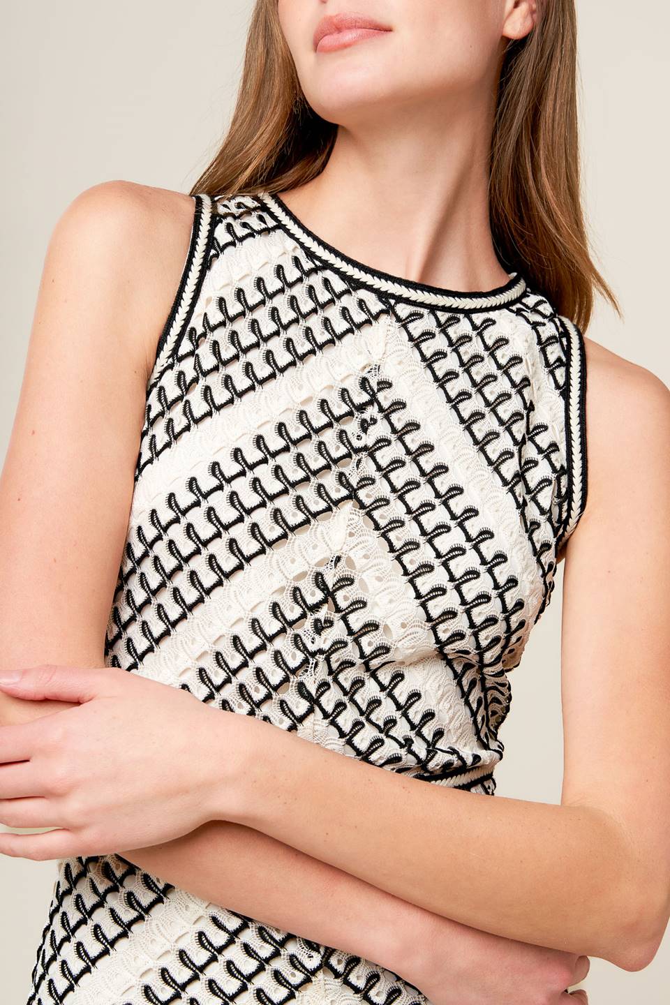 TERRIFIC TIMING CROCHET MIDI DRESS Flying Tomato
