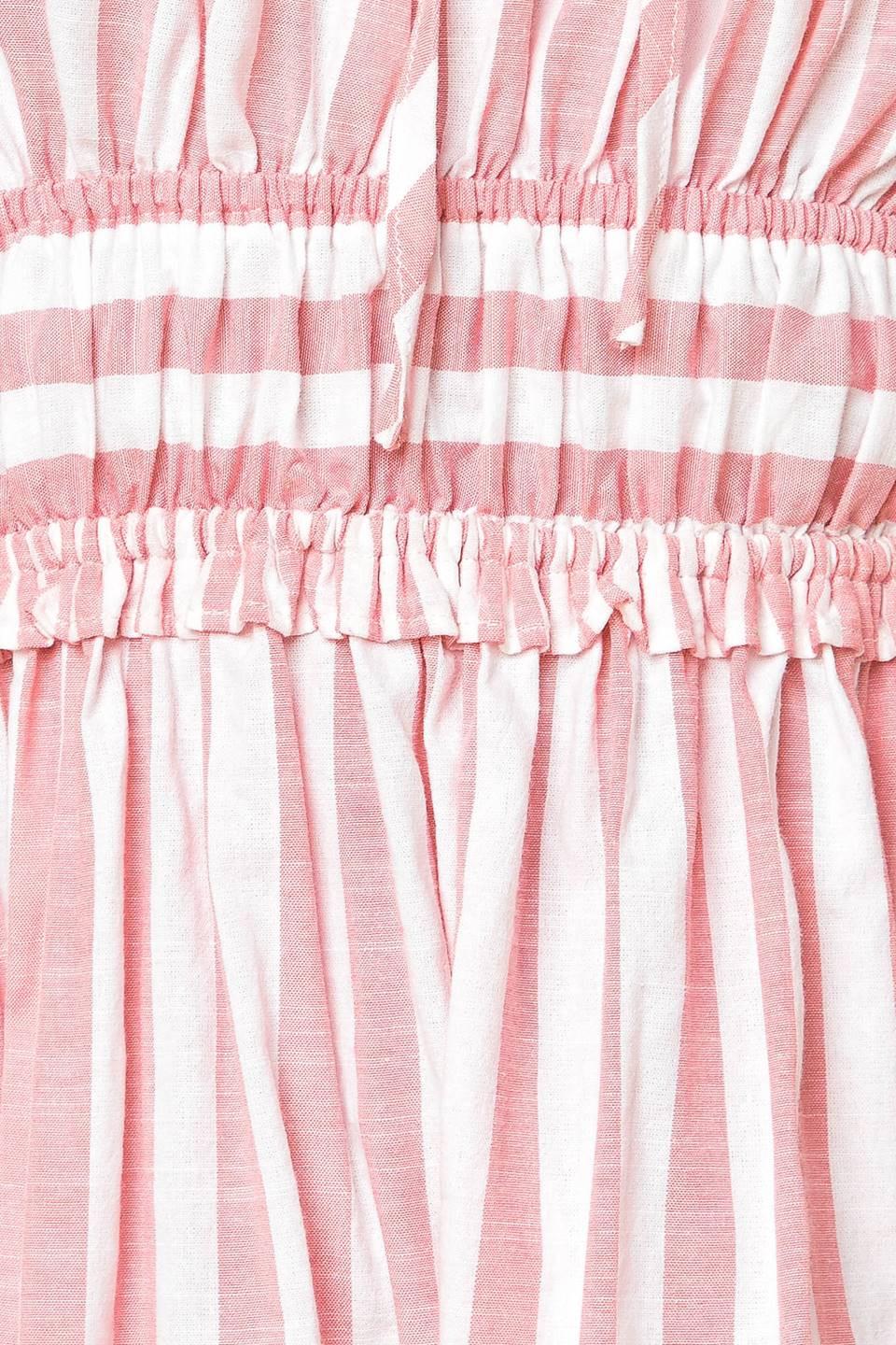 Final detail of the Flying Tomato GIA PEONY PINK WOVEN MAXI DRESS, emphasizing its quality craftsmanship and elegant Peony Pi