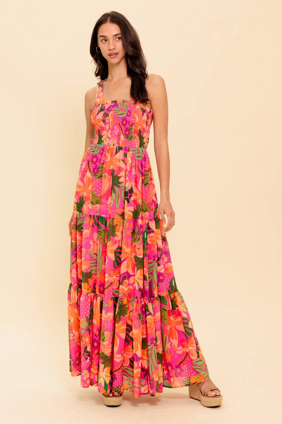 SUNRISE SOIREE WOVEN MAXI DRESS Flying Tomato