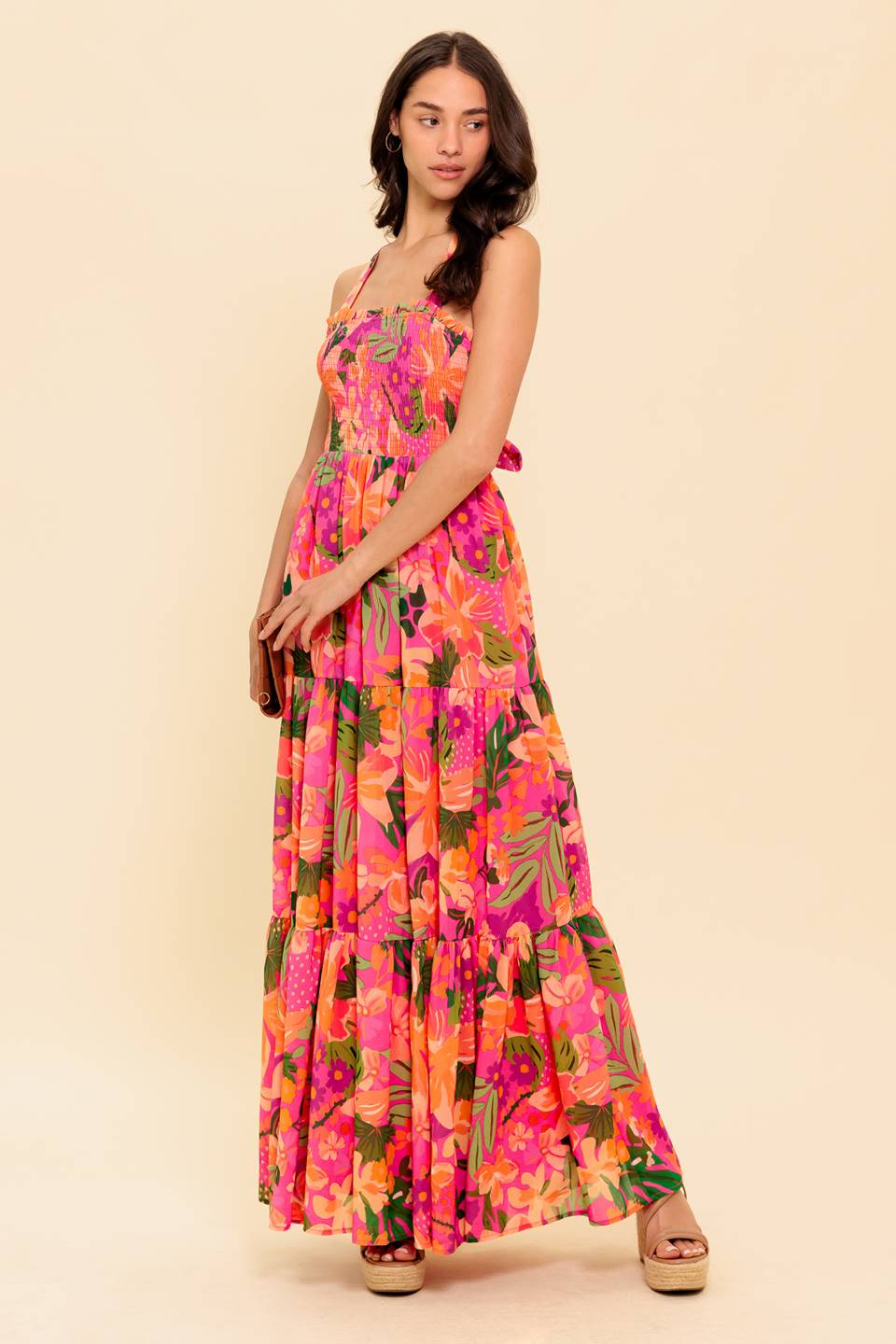 SUNRISE SOIREE WOVEN MAXI DRESS Flying Tomato