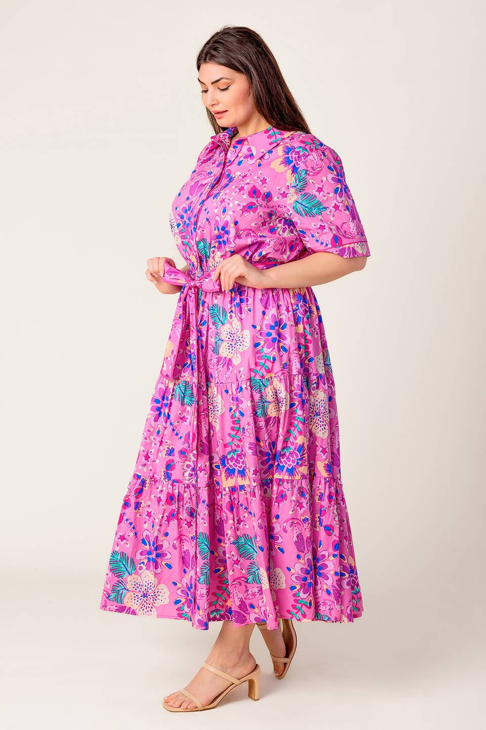 CELESTIAL SKIES WOVEN MIDI DRESS Flying Tomato