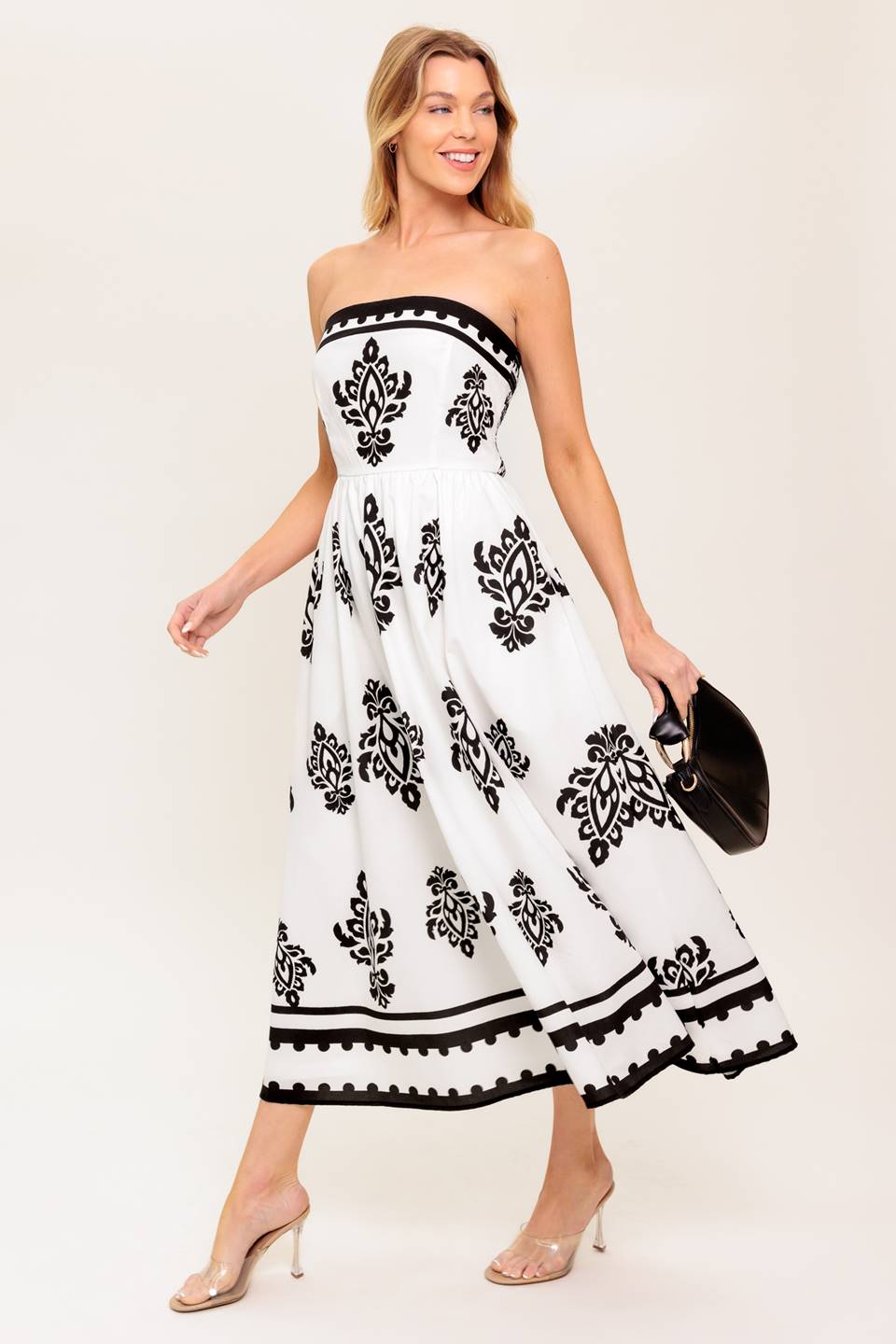 MYSTIC TWILIGHT WOVEN MDI DRESS Flying Tomato