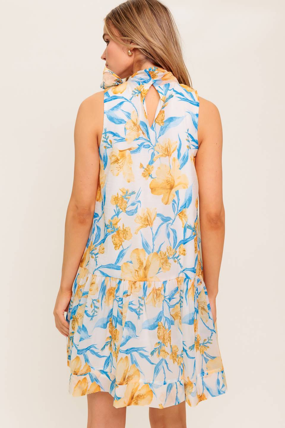 SUMMER SPELL IVORY WOVEN MINI DRESS Flying Tomato