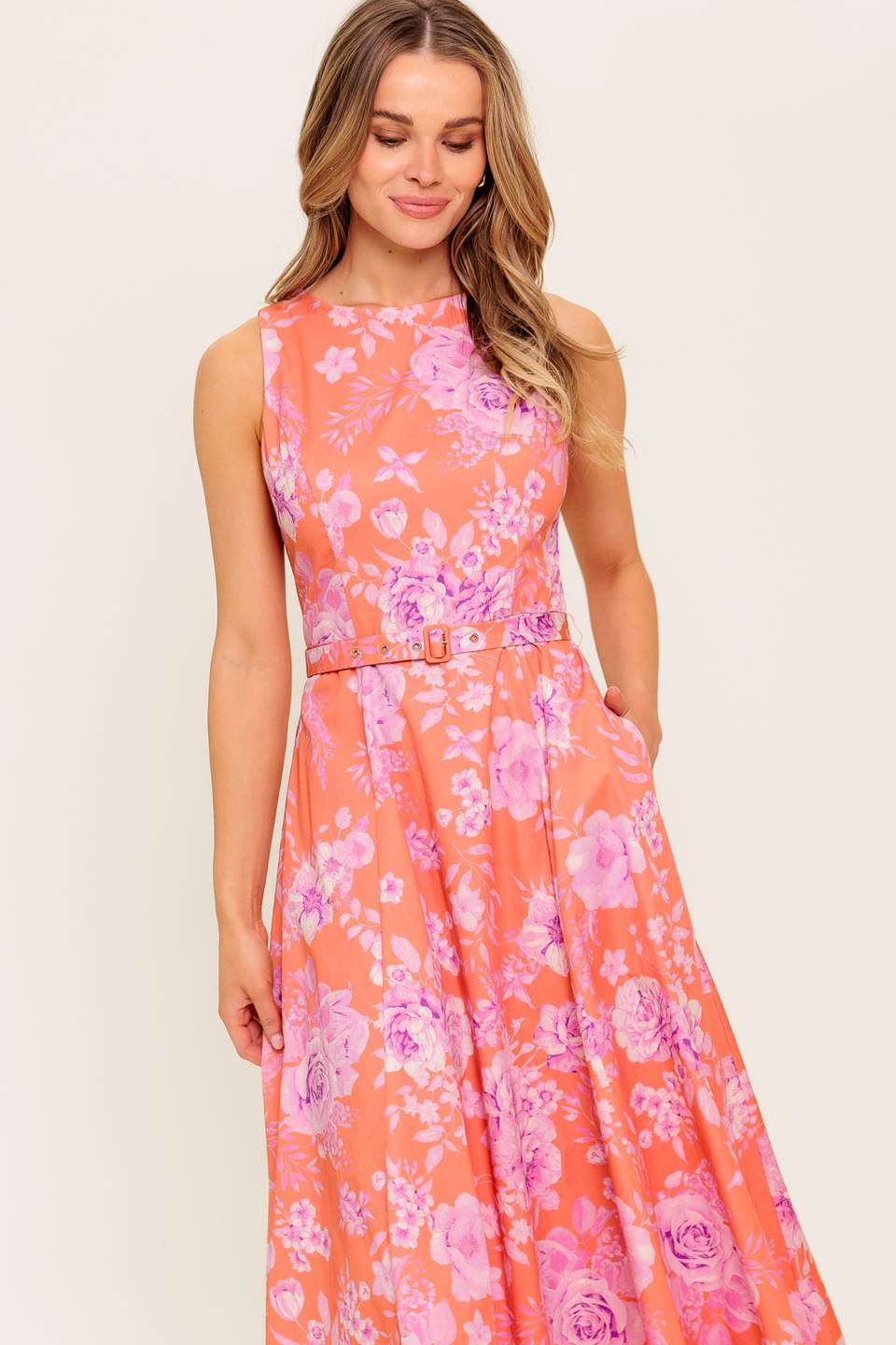 COASTLINE DREAM WOVEN MIDI DRESS Flying Tomato