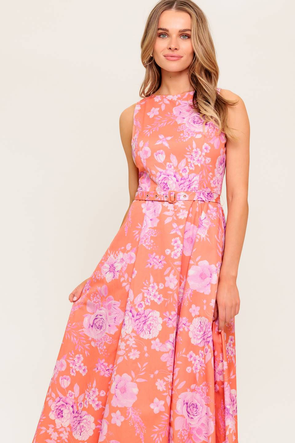 COASTLINE DREAM WOVEN MIDI DRESS Flying Tomato