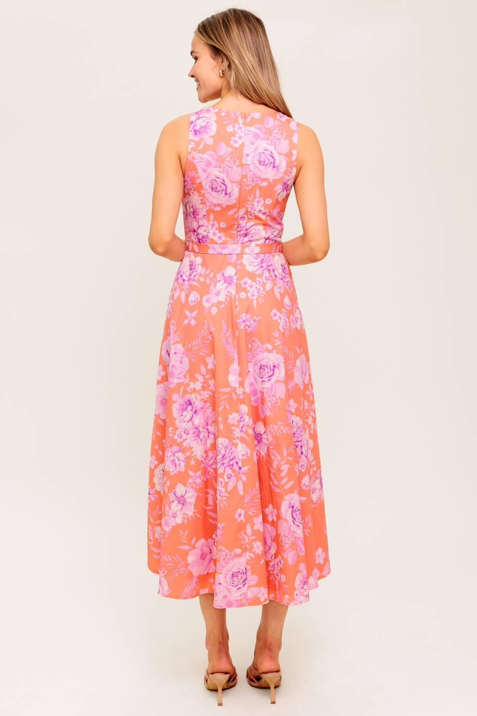 COASTLINE DREAM WOVEN MIDI DRESS Flying Tomato