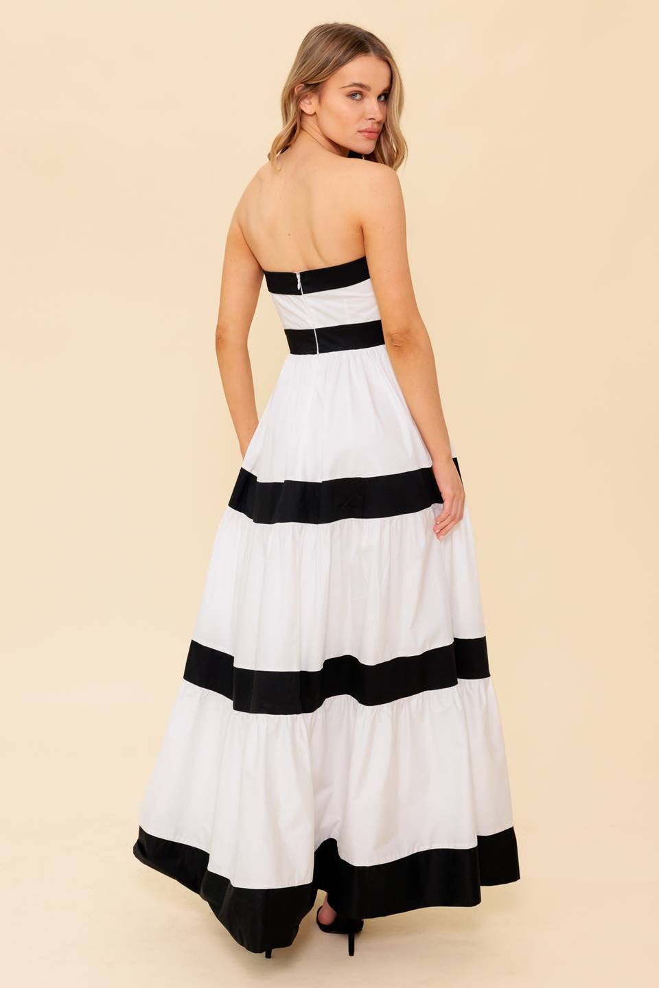 YOURS TO KEEP COLOR BLOKED MAXI DRESS Flying Tomato