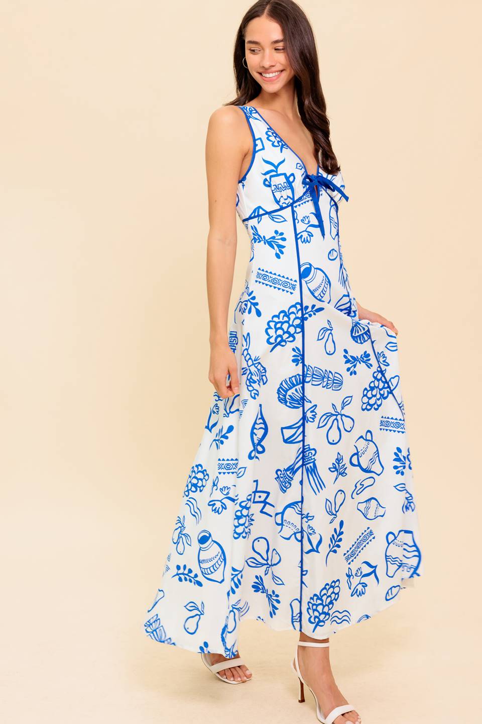 ITALIAN SUMMER WOVEN ANKLE DRESS Flying Tomato