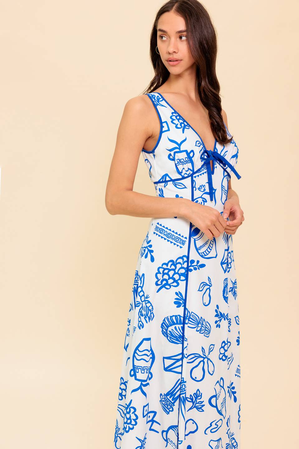 ITALIAN SUMMER WOVEN ANKLE DRESS Flying Tomato