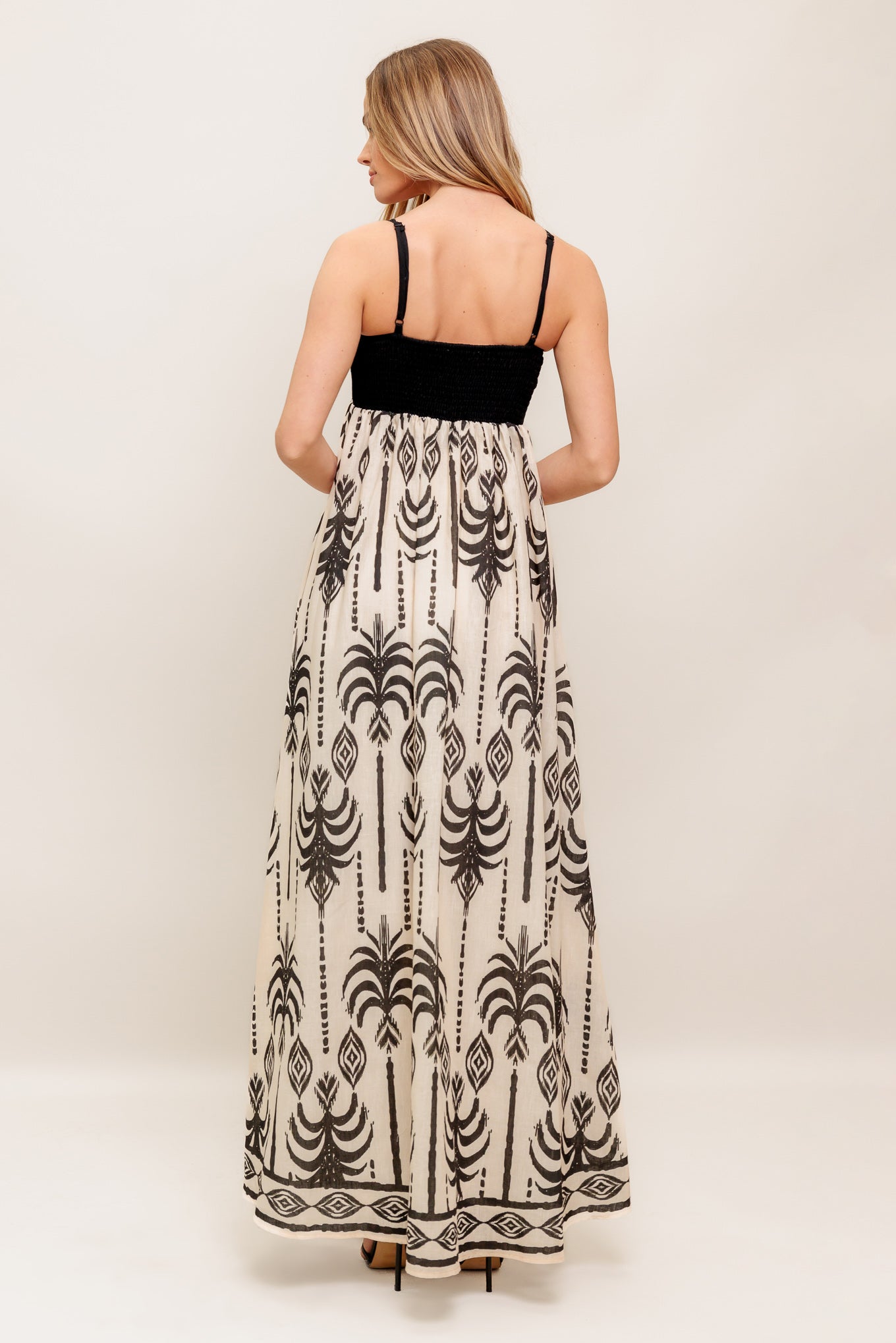 PALM PARADISE WOVEN MAXI DRESS Flying Tomato