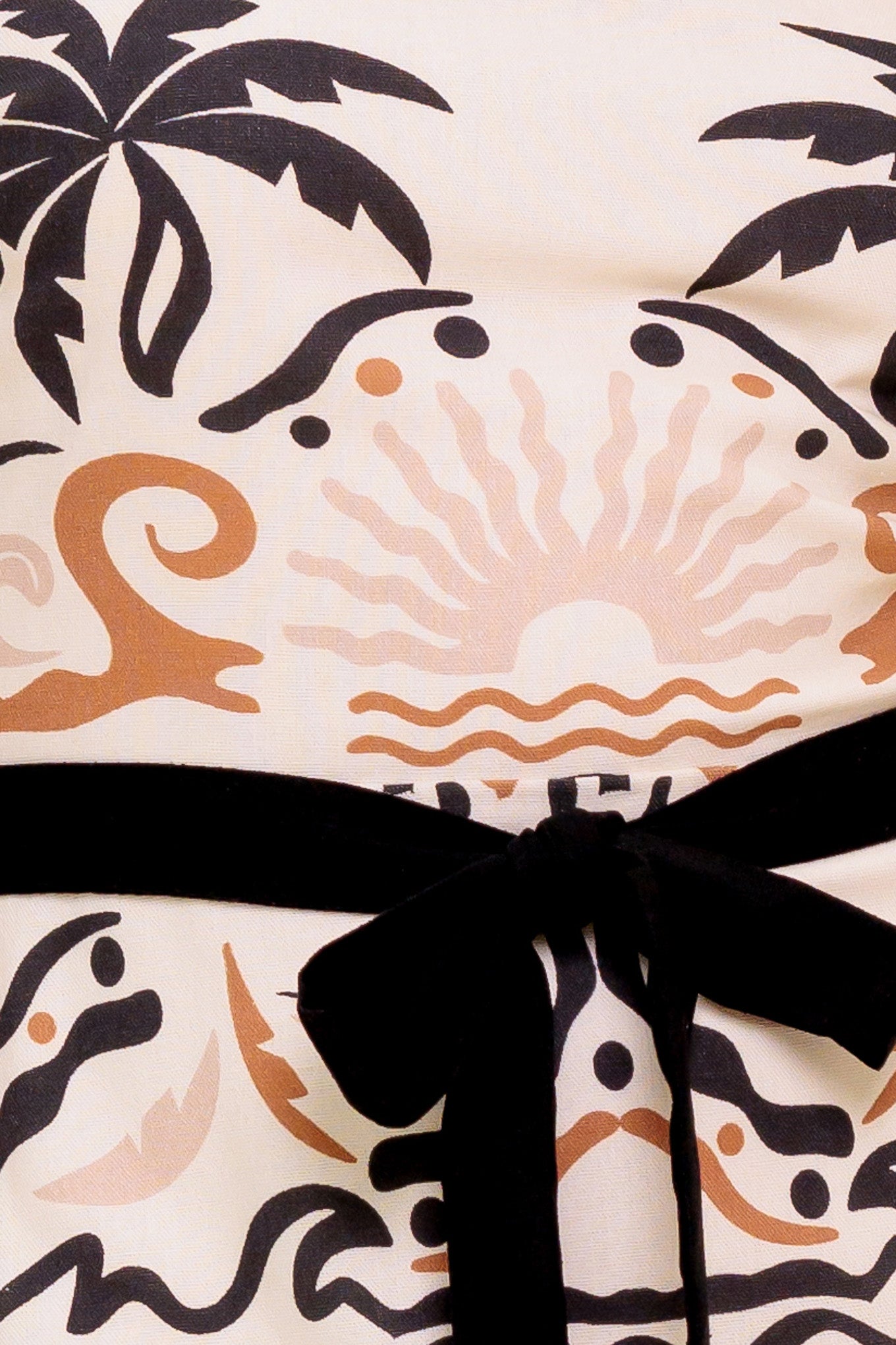 TROPIC NOIR WOVEN MINI DRESS Flying Tomato