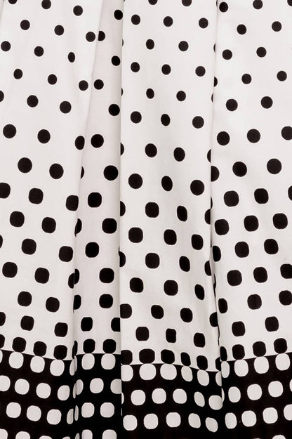 SUMMER FLIRT POLKADOT WOVEN MIDI DRESS