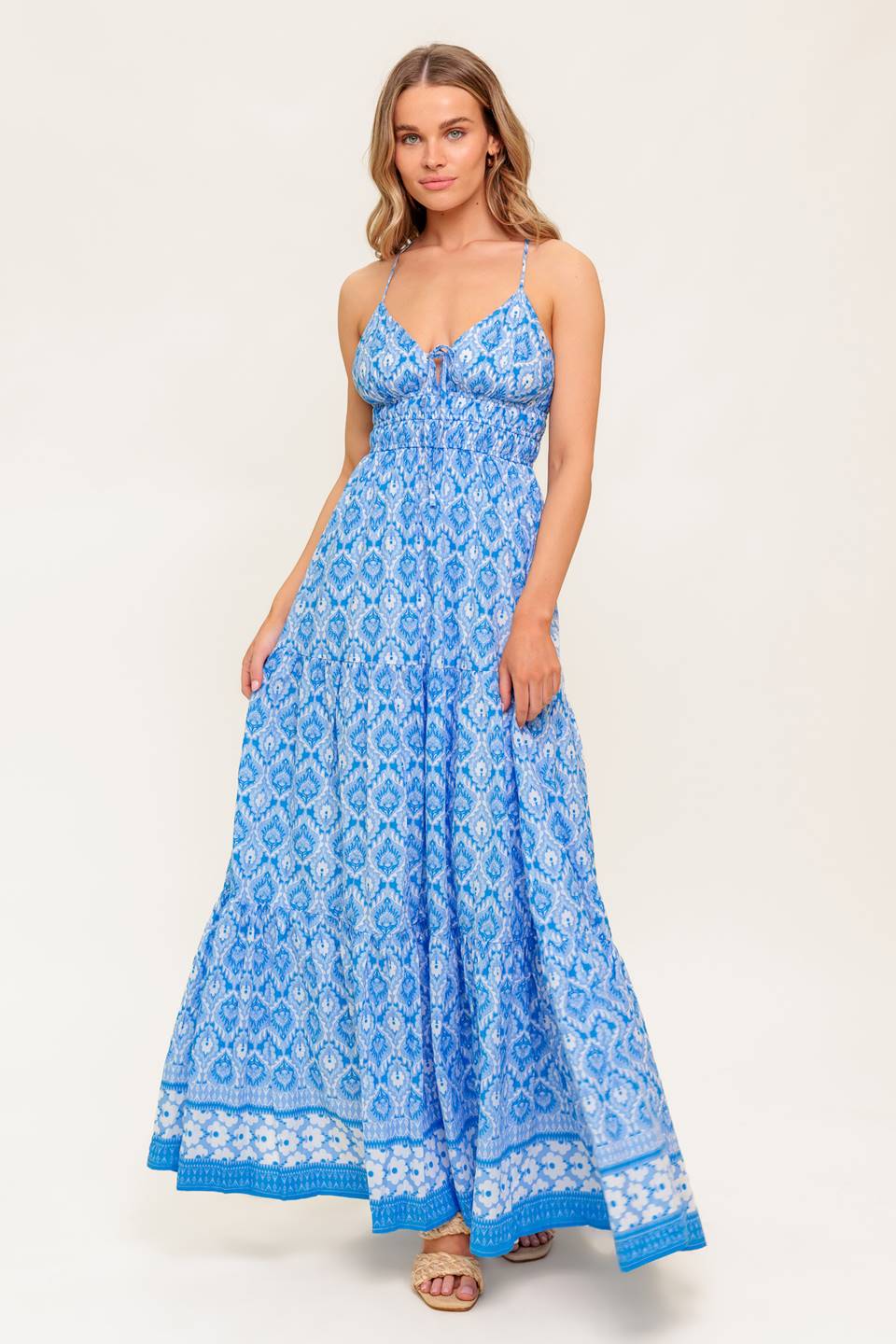 WILDFLOWER RHAPSODY WOVEN MAXI DRESS Flying Tomato