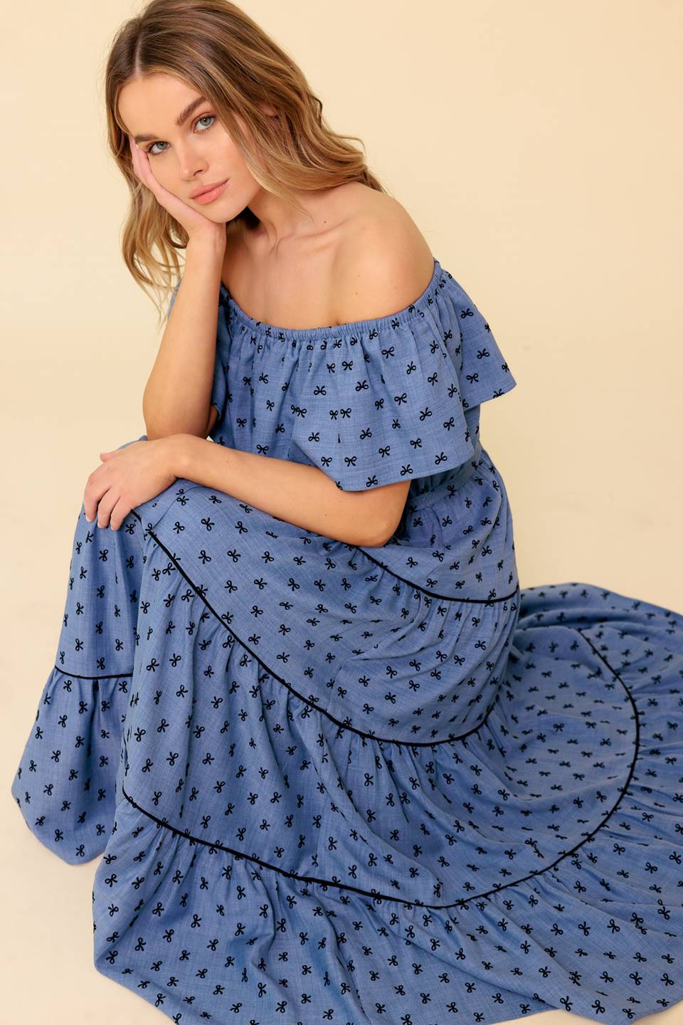 YOU'RE UNFORGETTABLE WOVEN MDI DRESS Flying Tomato