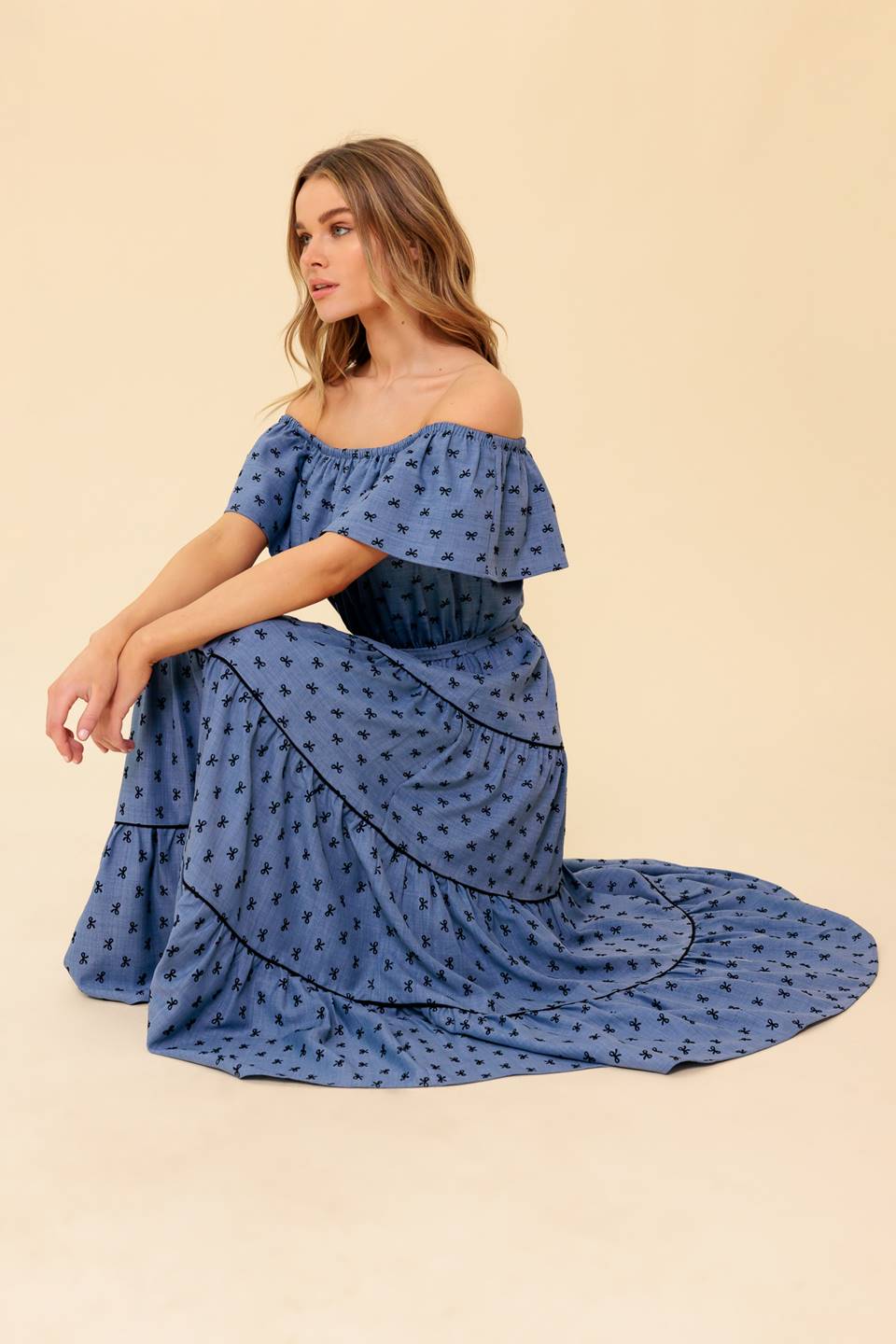 YOU'RE UNFORGETTABLE WOVEN MDI DRESS Flying Tomato