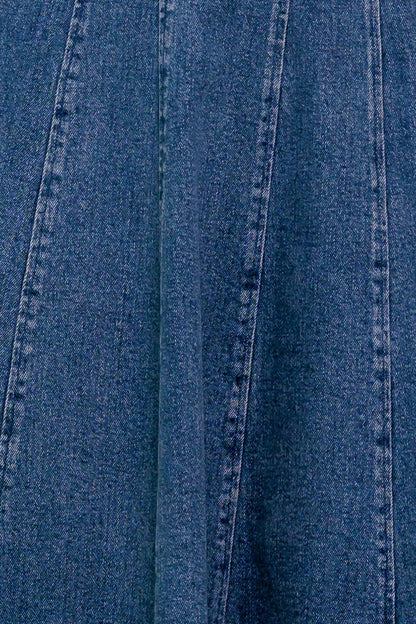 VANILLA COVE DENIM MIDI DRESS