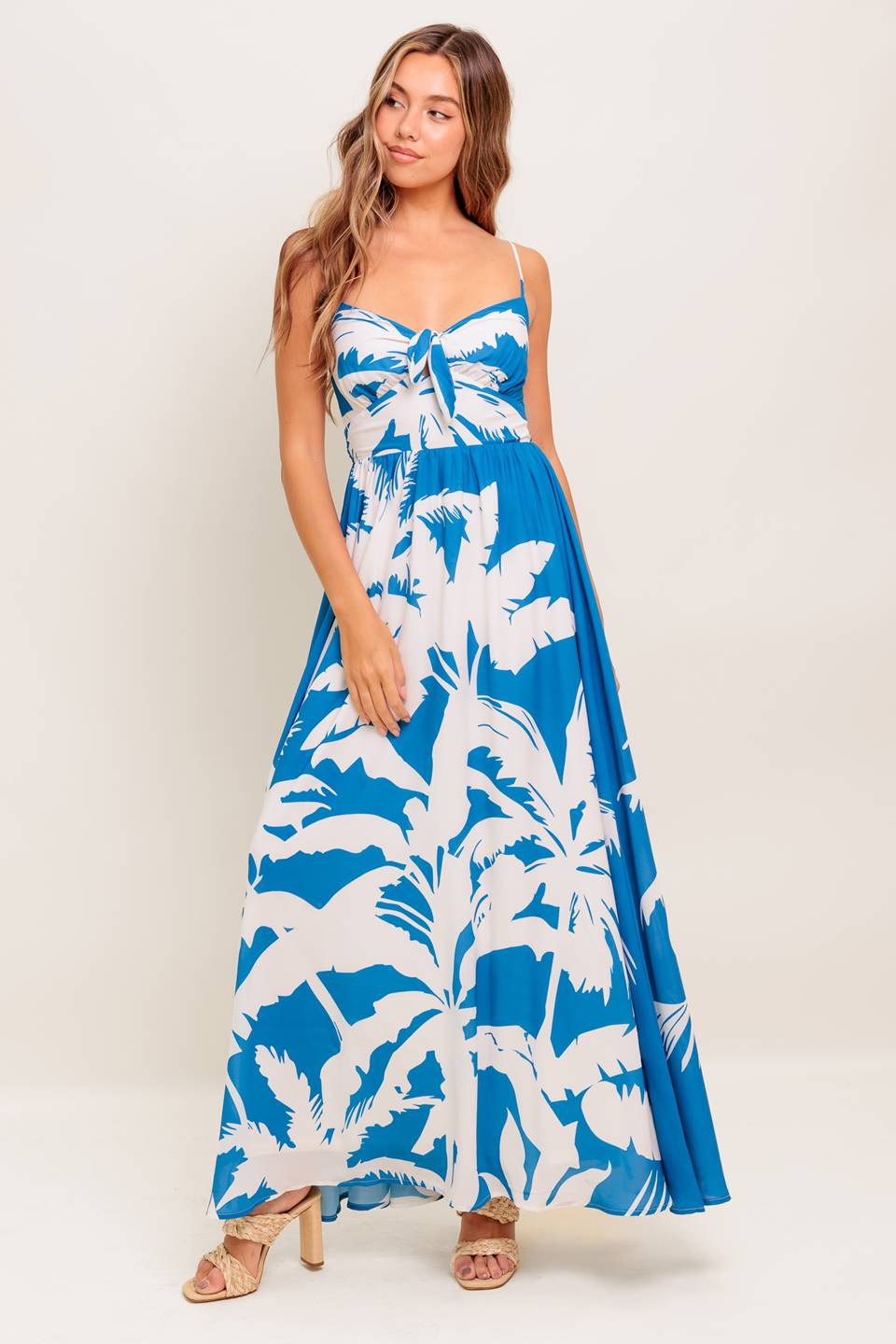 SLOW MORNINGS NAVY WOVEN MAXI DRESS Flying Tomato