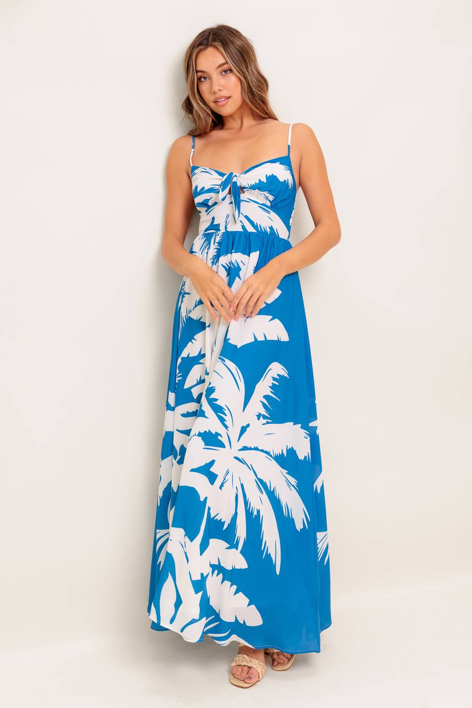 SLOW MORNINGS NAVY WOVEN MAXI DRESS Flying Tomato