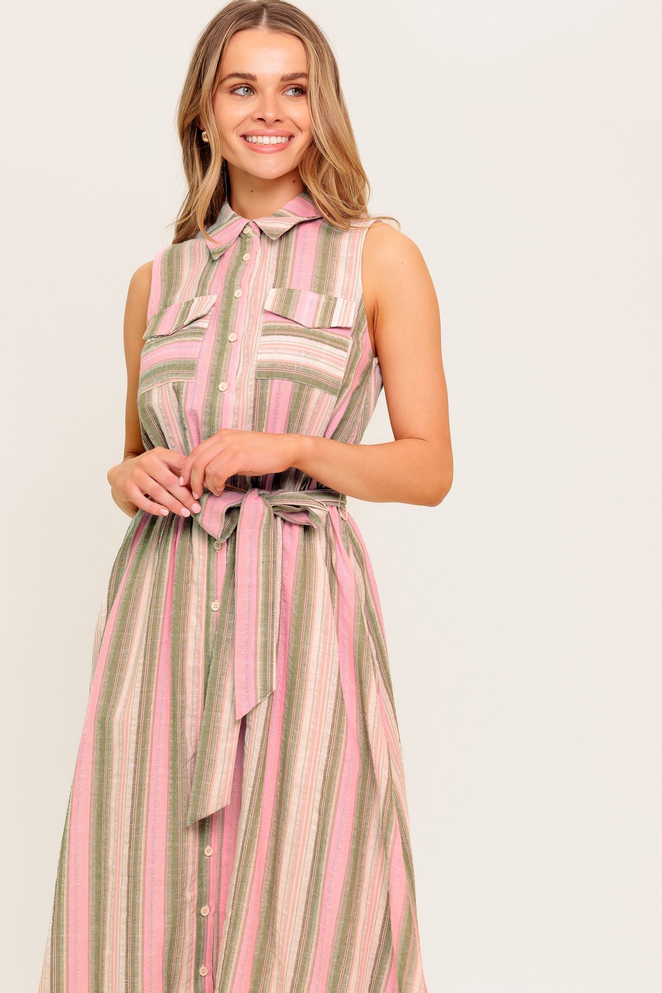 WIND ON MY SKIN WOVEN MIDI DRESS Flying Tomato