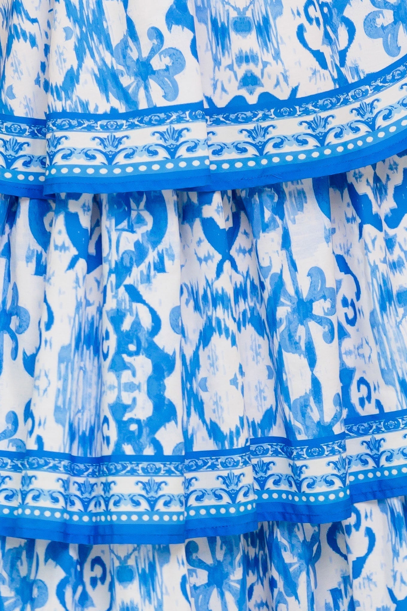 BLUSHING BLOSSOM BLUE WOVEN MAXI DRESS Flying Tomato