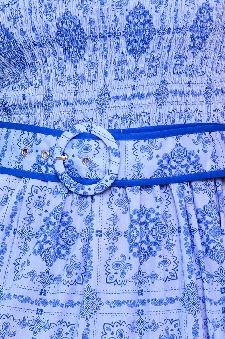 WAVES AND WHIMSY WOVEN MAXI DRESS Flying Tomato