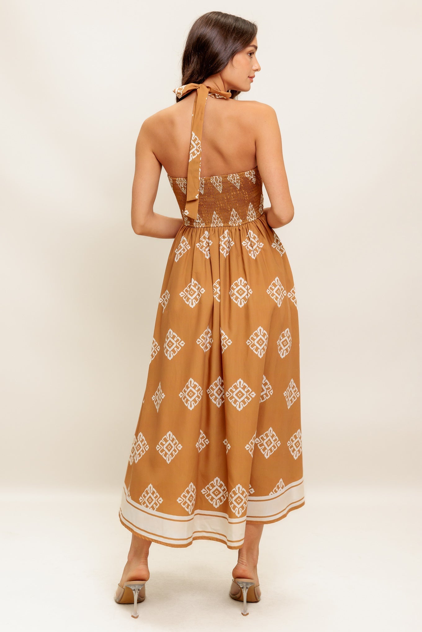 OASIS STORY WOVEN MIDI DRESS Flying Tomato