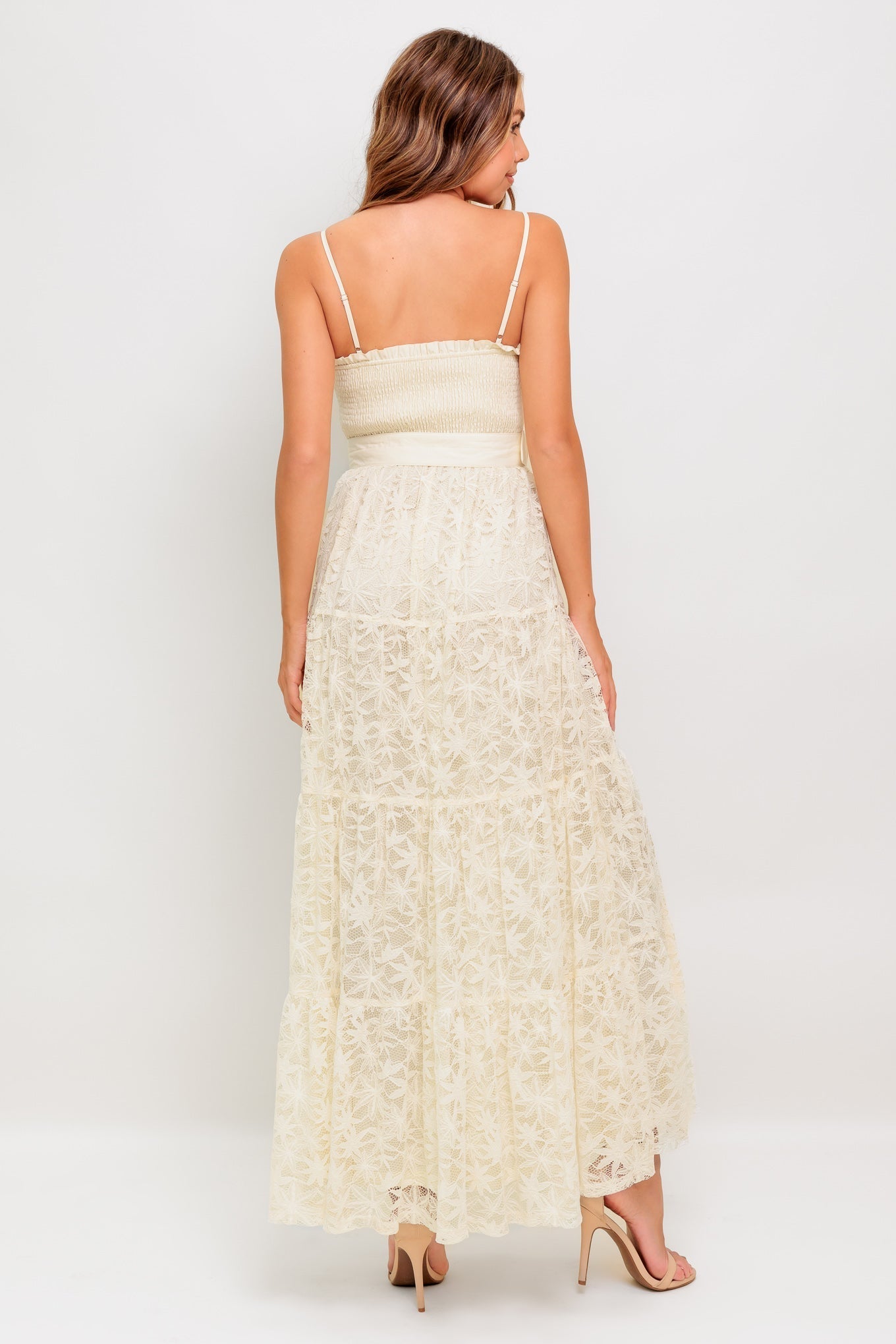 PARADISE AWAITS WOVEN LACE ANKLE DRESS Flying Tomato