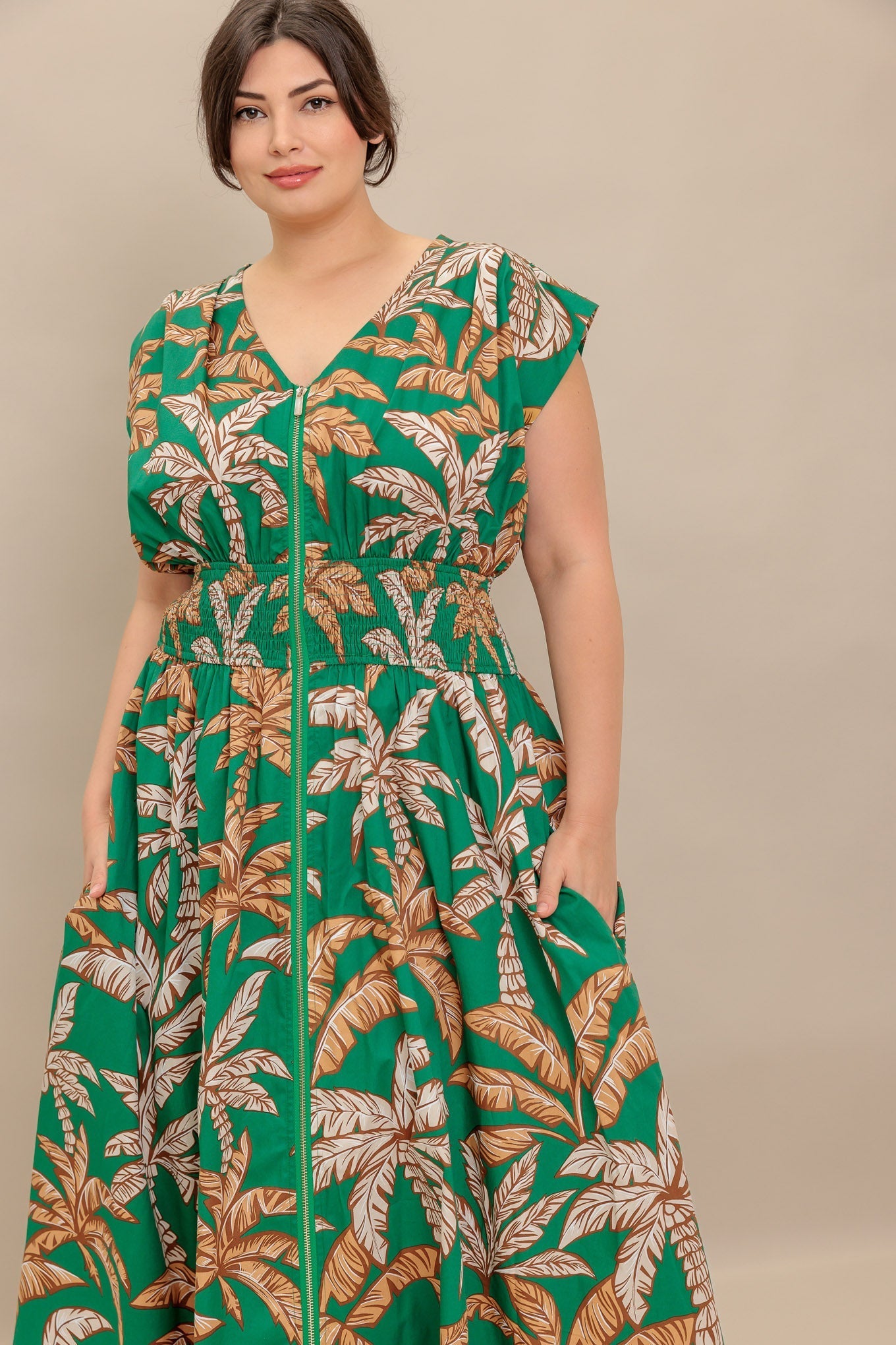 LUSH STILLNESS WOVEN MIDI DRESS Flying Tomato