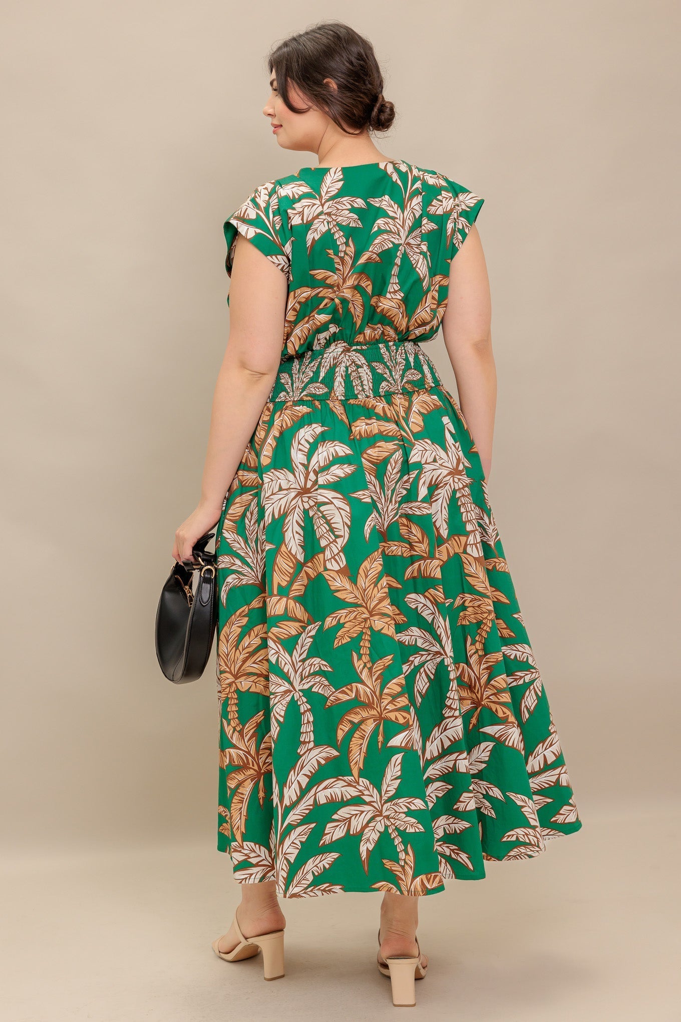 LUSH STILLNESS WOVEN MIDI DRESS Flying Tomato