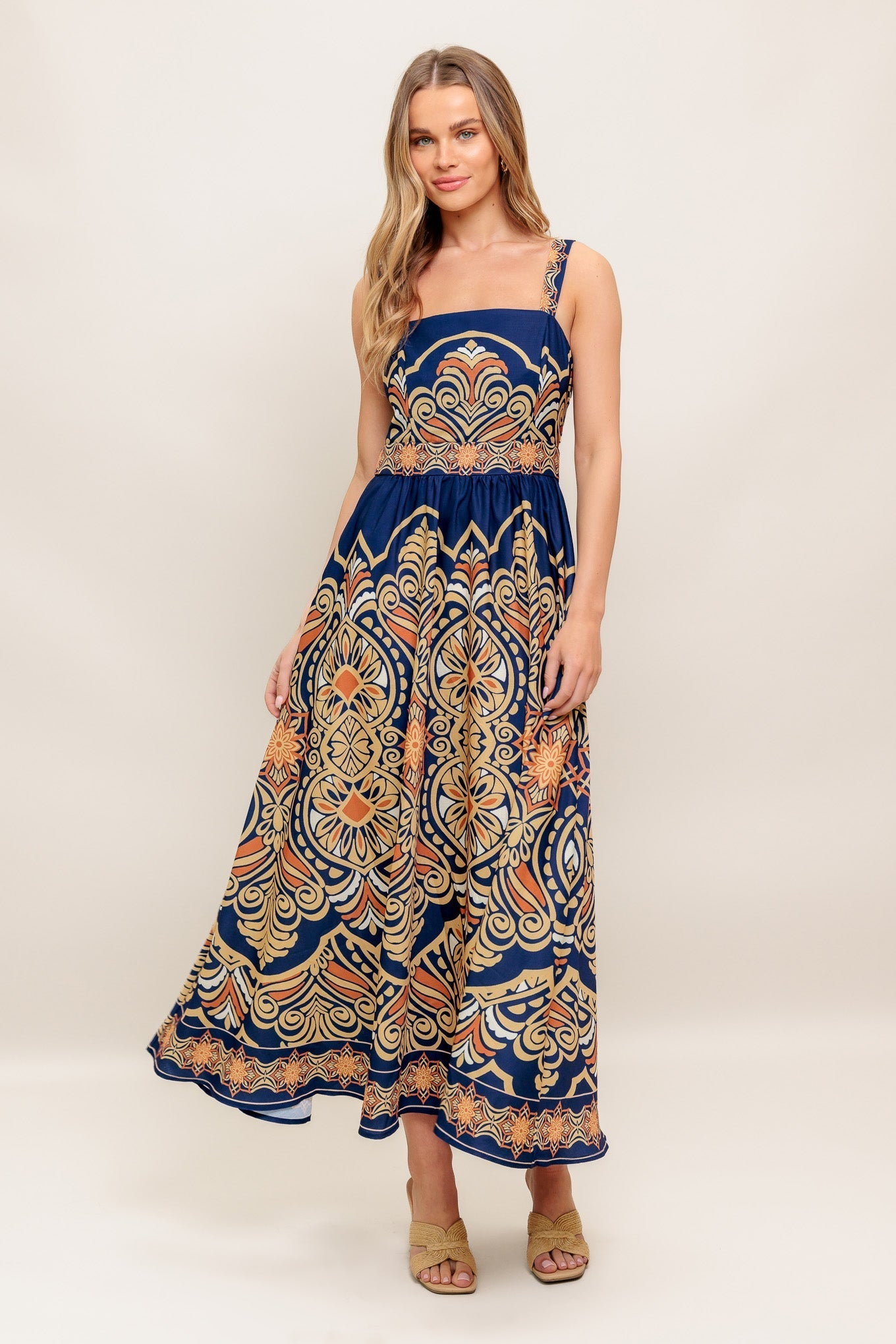 SAHARA DREAMS WOVEN MIDI DRESS Flying Tomato