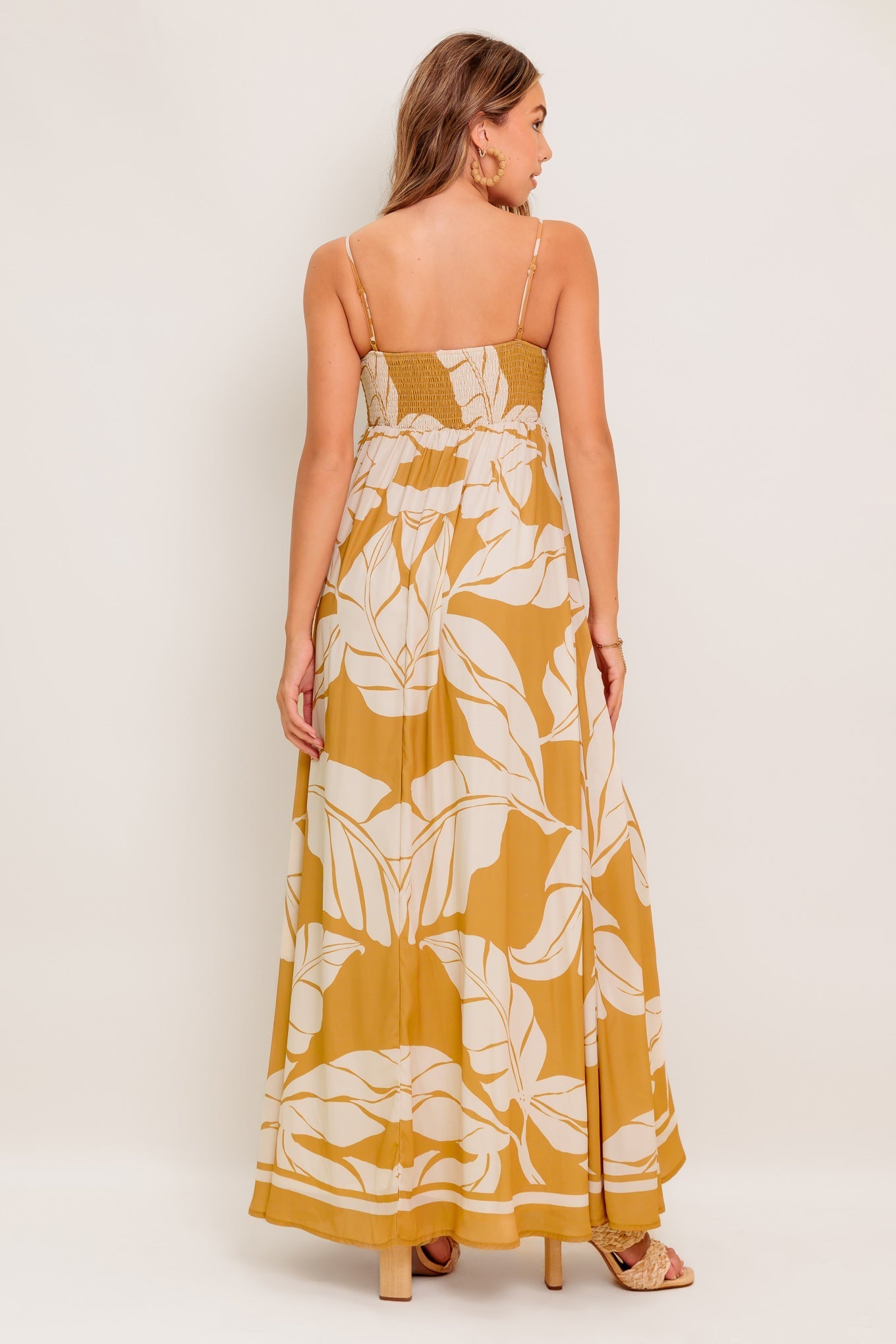 HEART OF HYDRANGEA WOVEN MAXI DRESS Flying Tomato