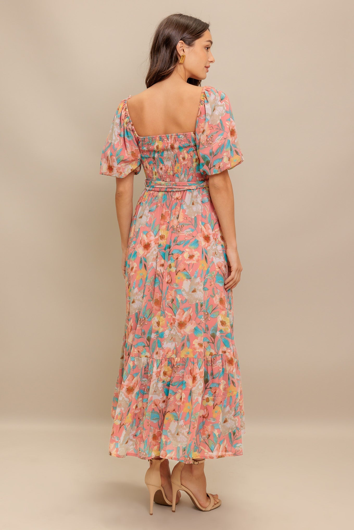 ROSY TWILIGHT WOVEN MIDI DRESS Flying Tomato
