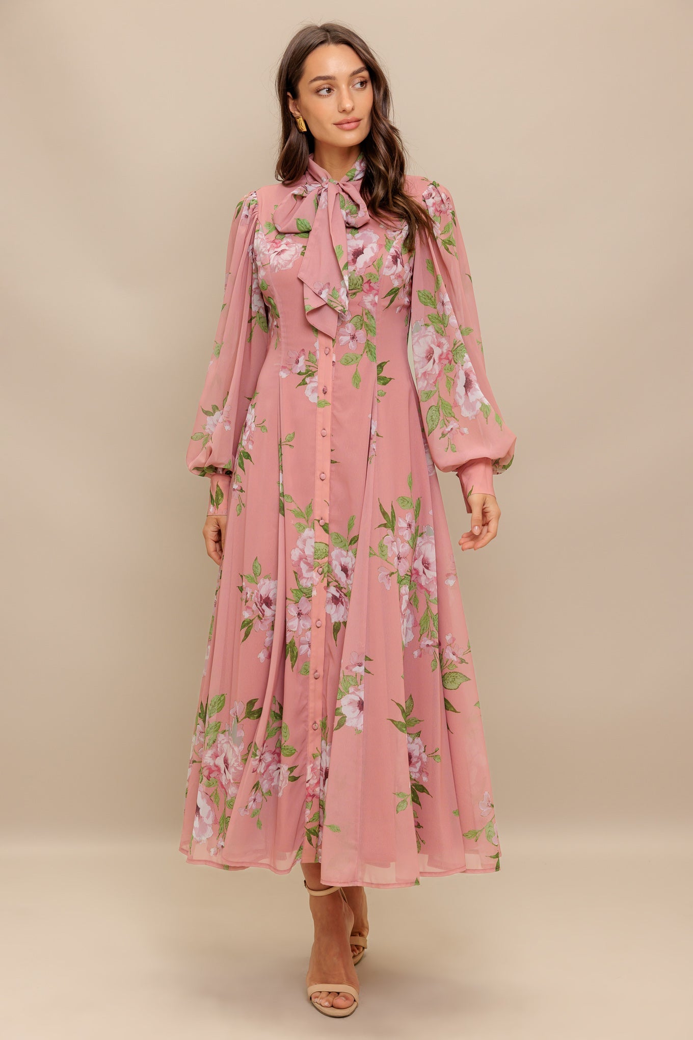 BLUSH BOTANICA WOVEN MIDI DRESS Flying Tomato