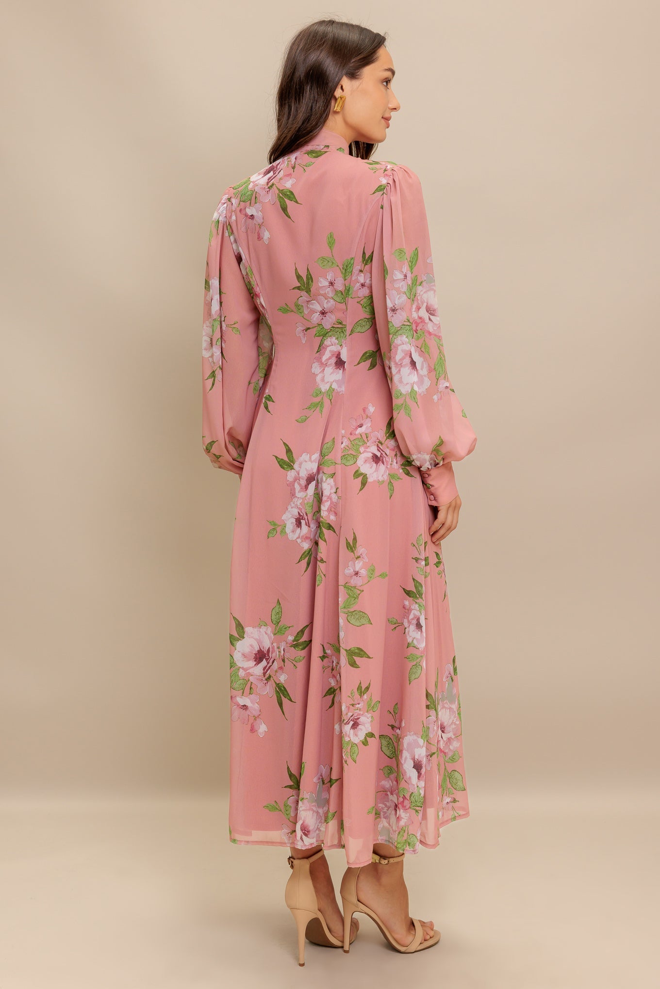 BLUSH BOTANICA WOVEN MIDI DRESS Flying Tomato