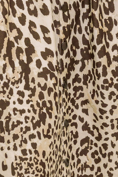 ROAR MODE WOVEN MIDI DRESS
