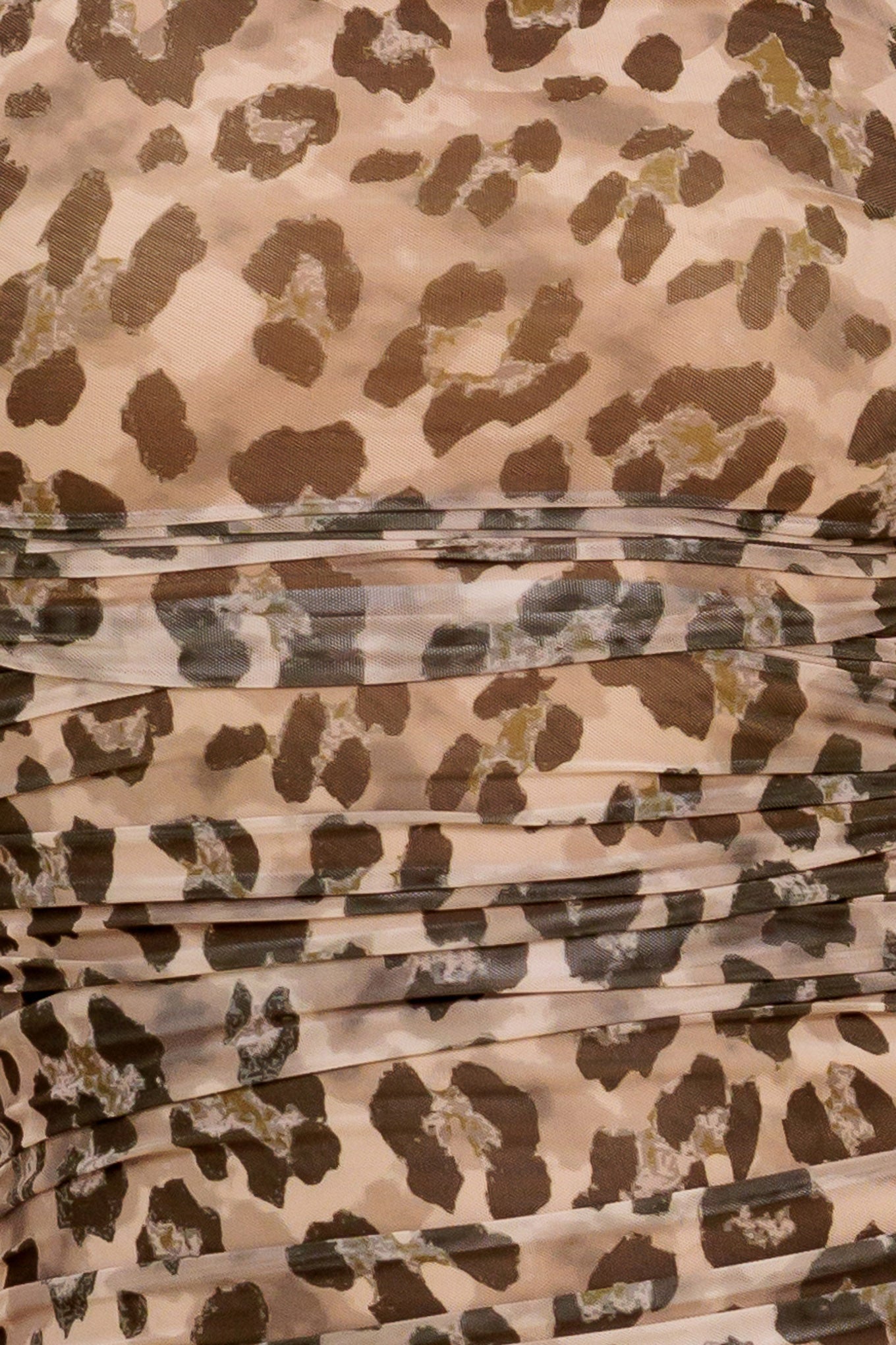 WILD INSTINCT LEOPARD POWER MESH MIDI DRESS Flying Tomato