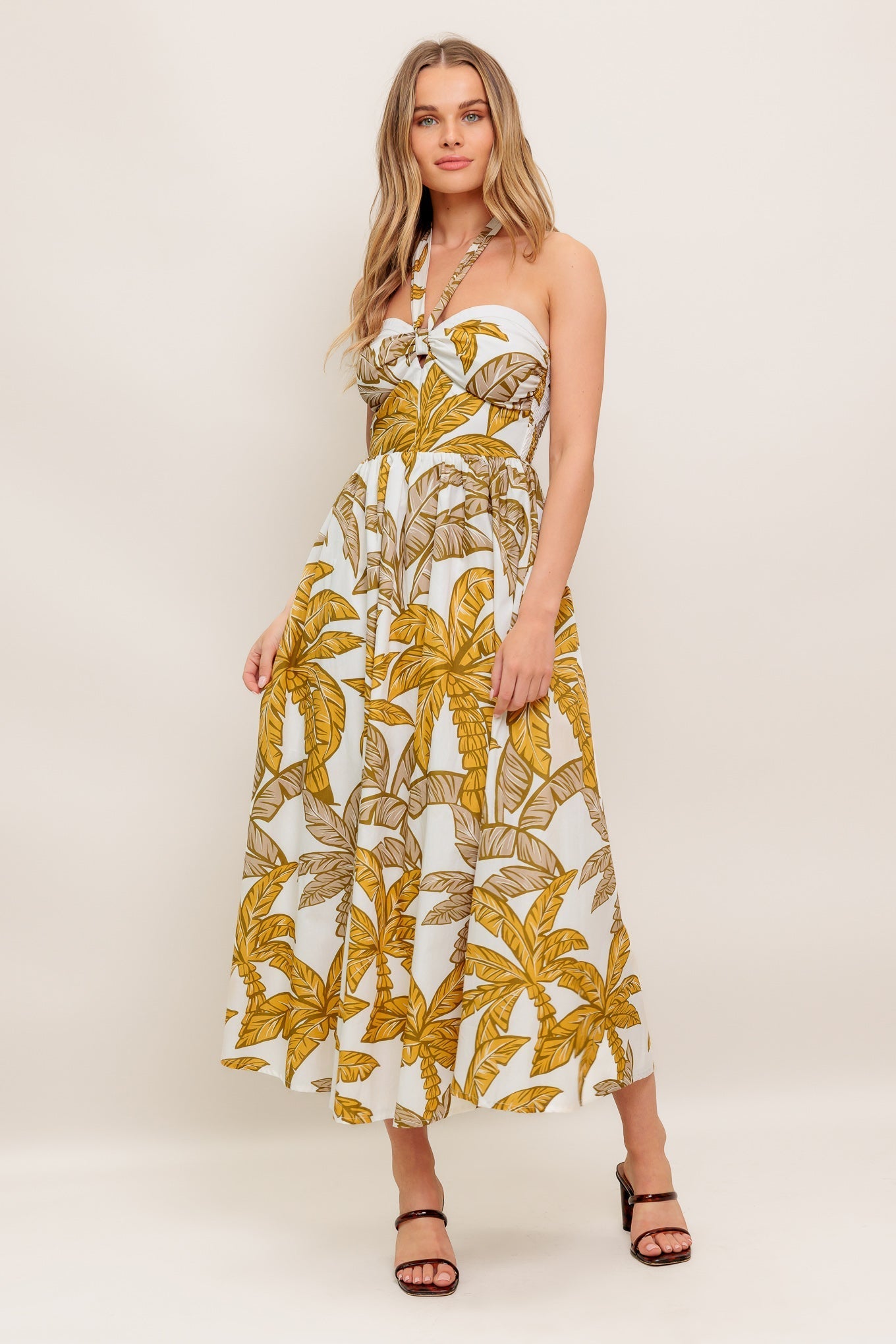 PETITE LOVE WOVEN MIDI DRESS Flying Tomato