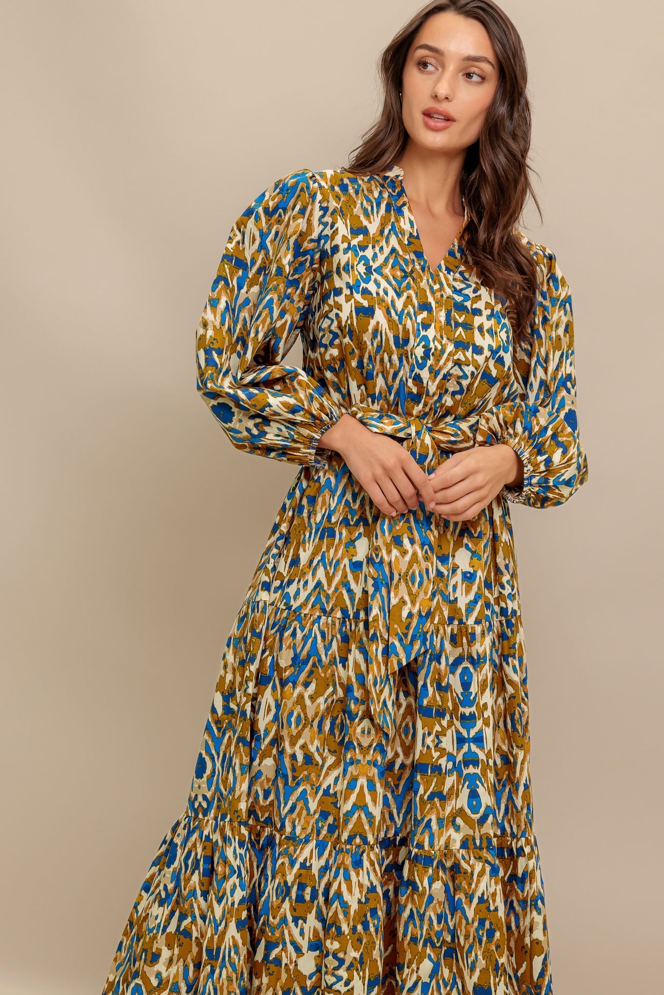 TERRA VISION WOVEN MIDI DRESS Flying Tomato