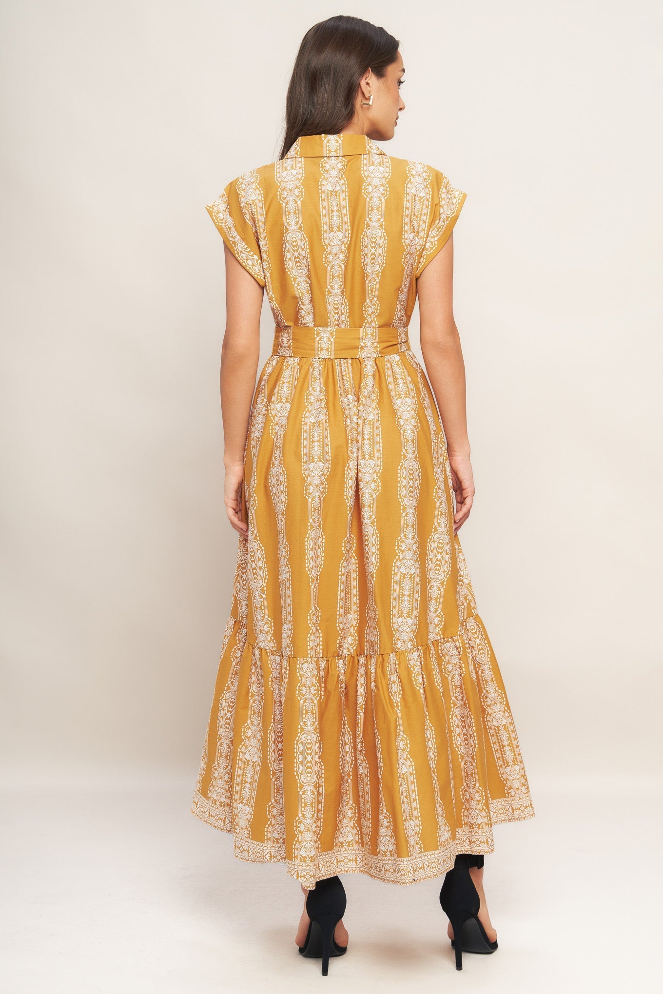 DESERT BLOOM WOVEN MIDI DRESS Flying Tomato
