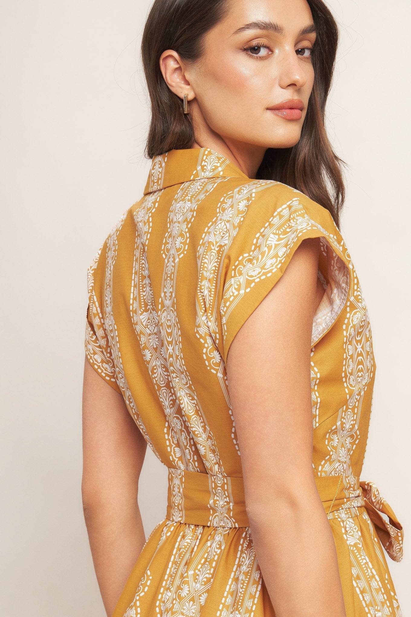 DESERT BLOOM WOVEN MIDI DRESS Flying Tomato