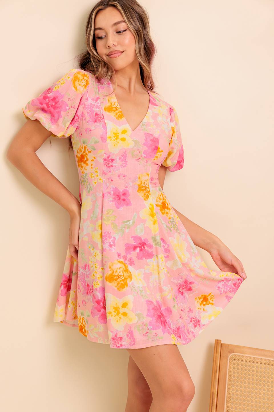 MARGARITA MOOD WOVEN MINI DRESS Flying Tomato