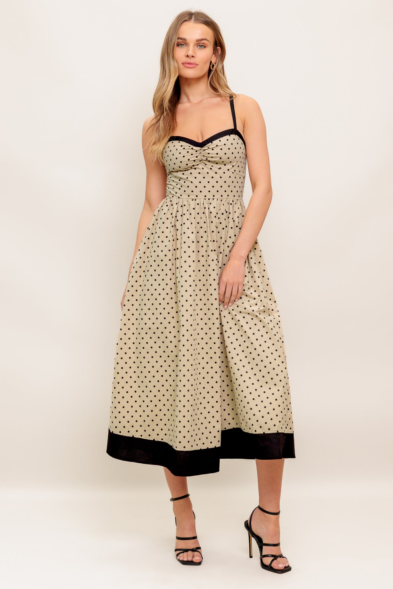 POLKA PASSION WOVEN MAXI DRESS Flying Tomato