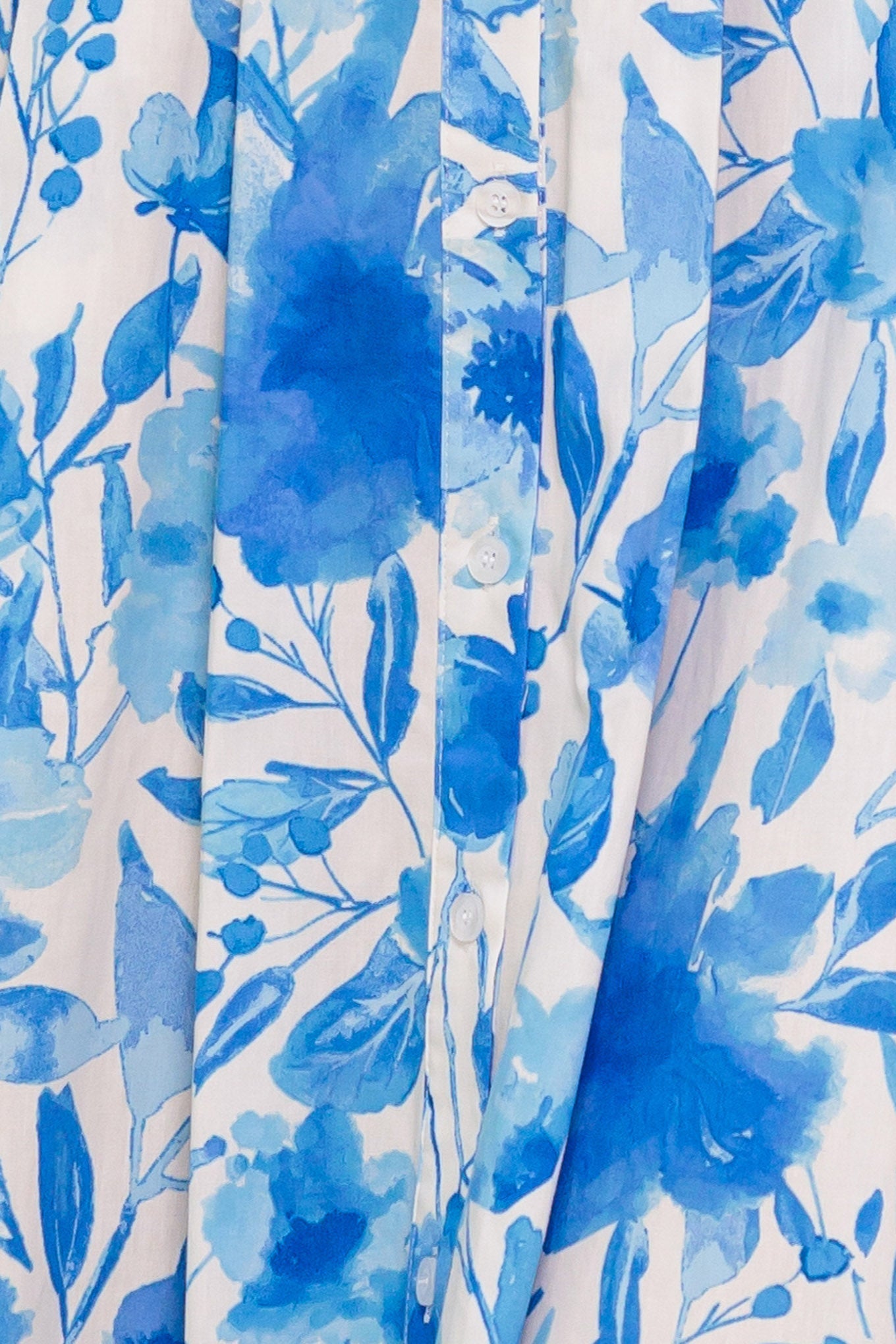 FRESHLY PICKED BLUE WOVEN MIDI DRESS Flying Tomato