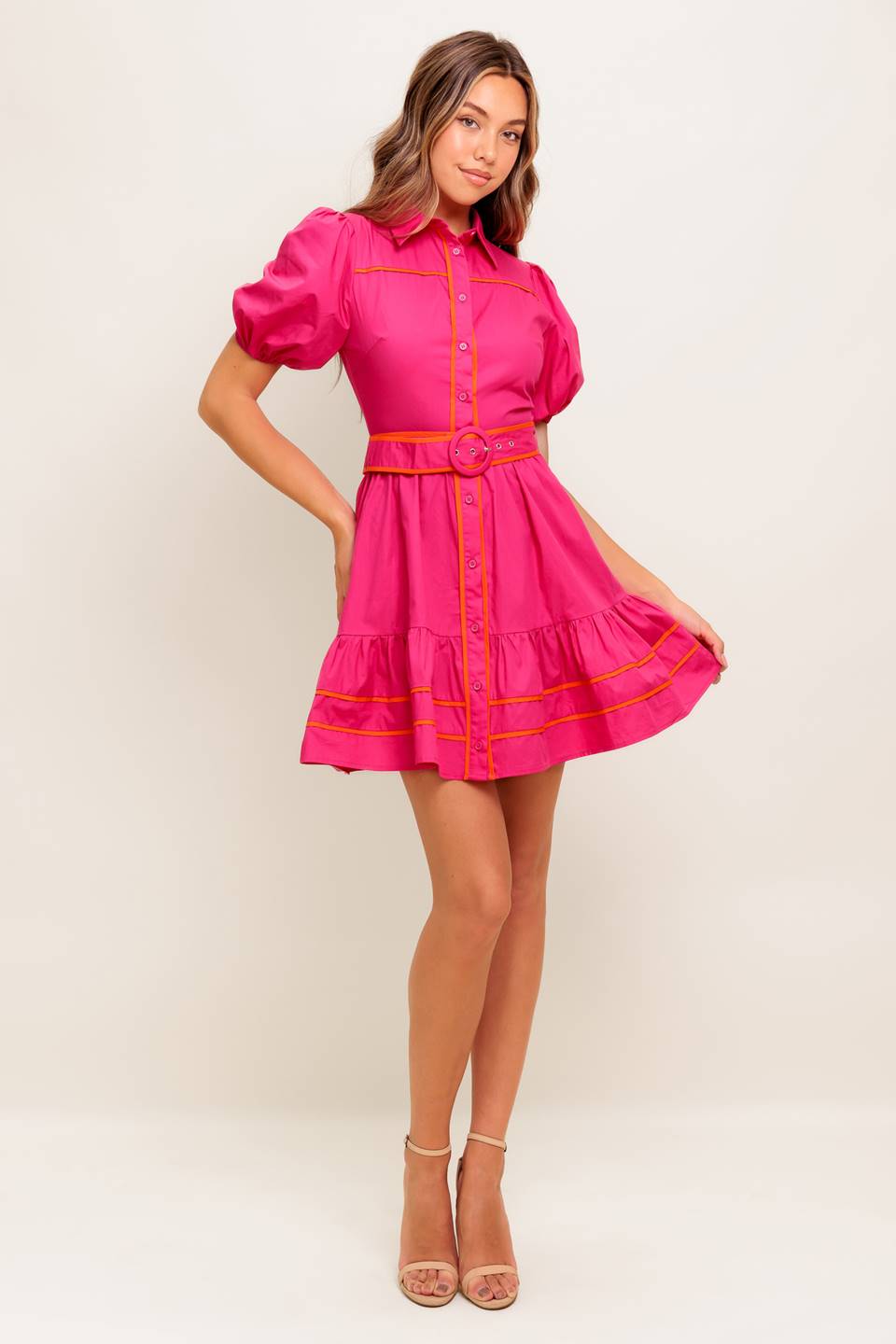PARADISE FOUND WOVEN MINI DRESS Flying Tomato