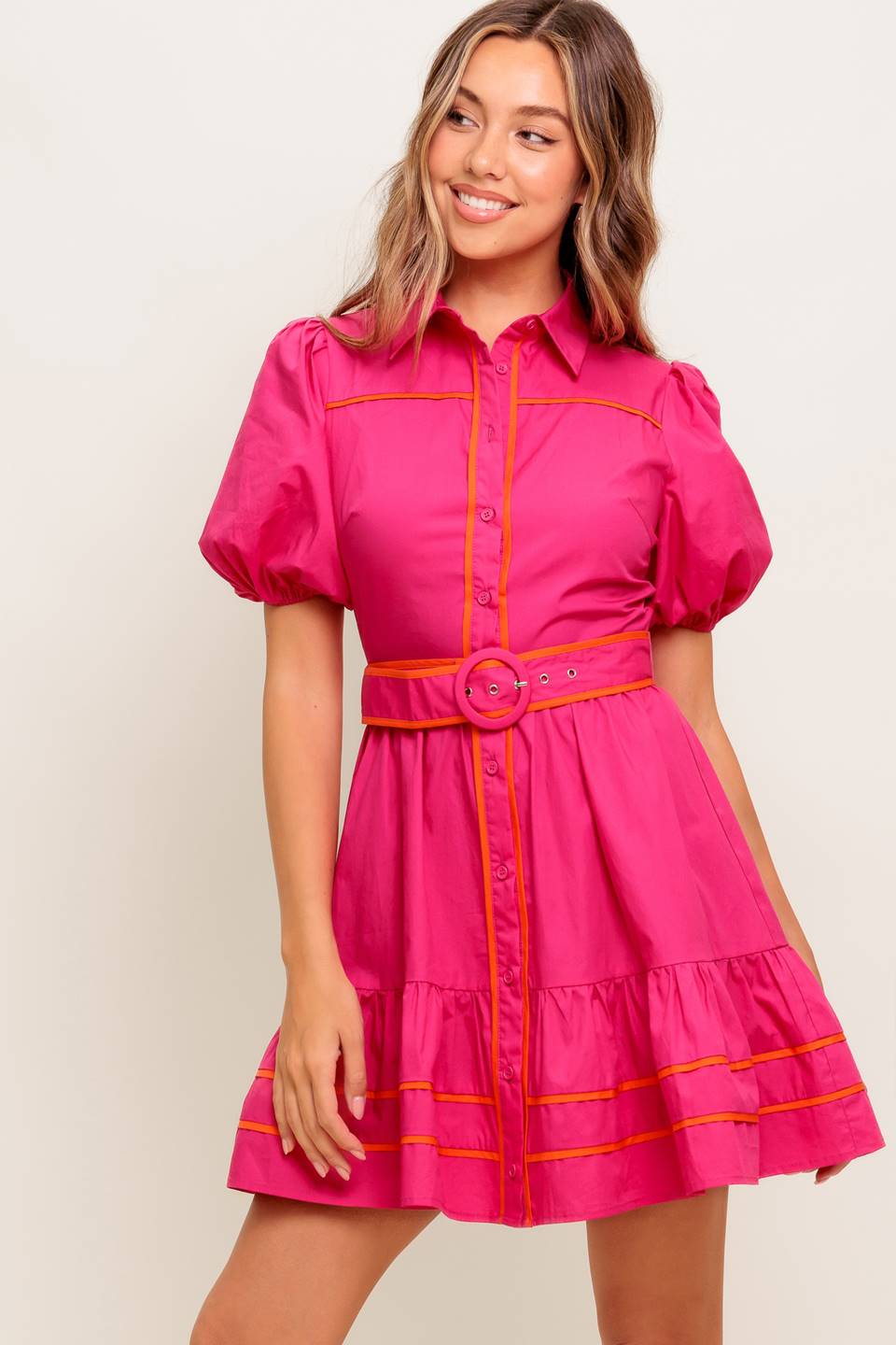 PARADISE FOUND WOVEN MINI DRESS Flying Tomato